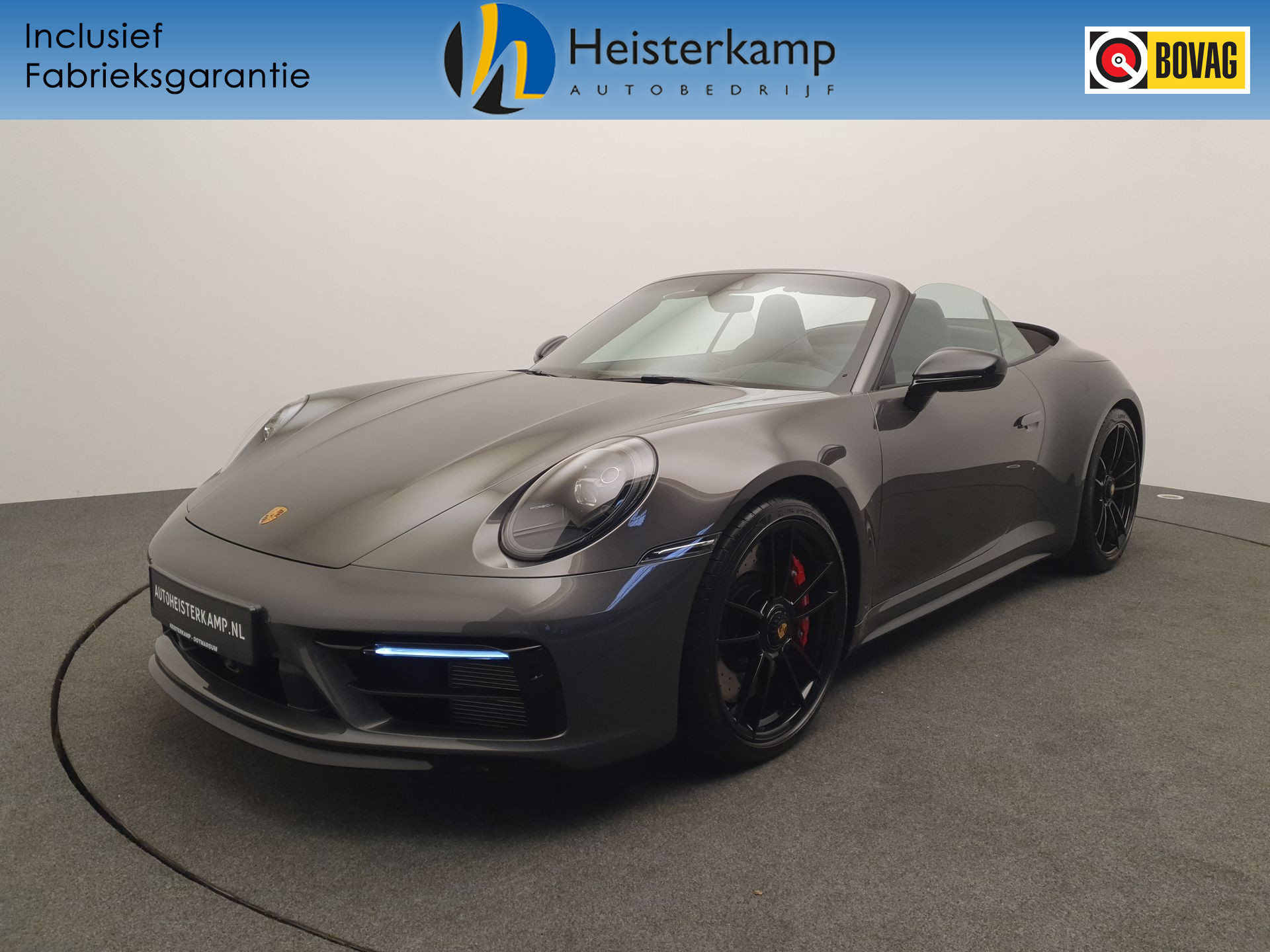 Porsche 911 Cabrio 3.0 Carrera 4 GTS 992 Bose, 18-voudige stoelen, Glanspakket