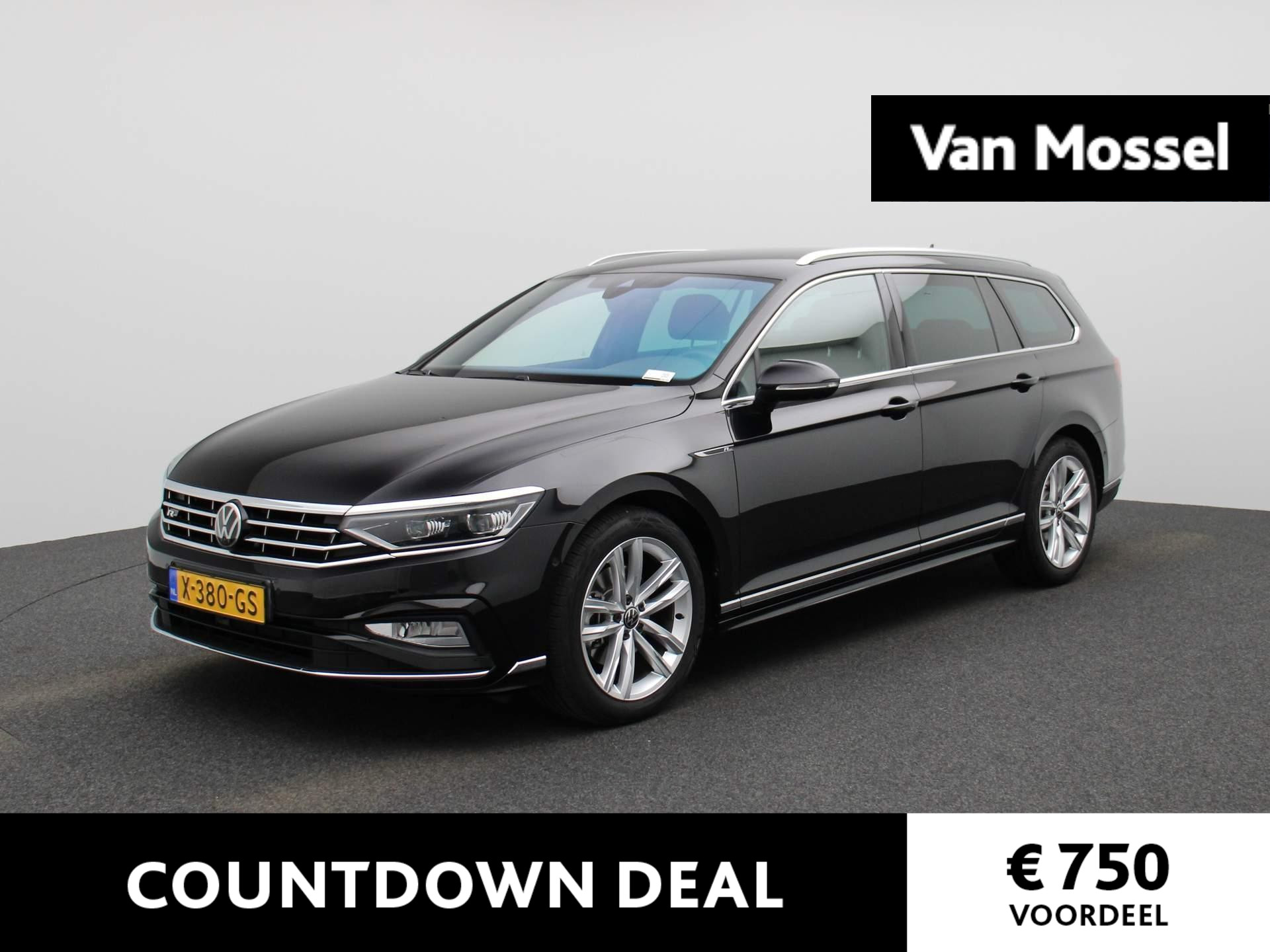 Volkswagen Passat Variant 1.5 TSI R-Line Business + | Groot Navigatie | Stoelverwarming | Airco | Parkeersensoren Voor/achter | 18 inch Velgen | Half-Leder | 360' Camera | LED |