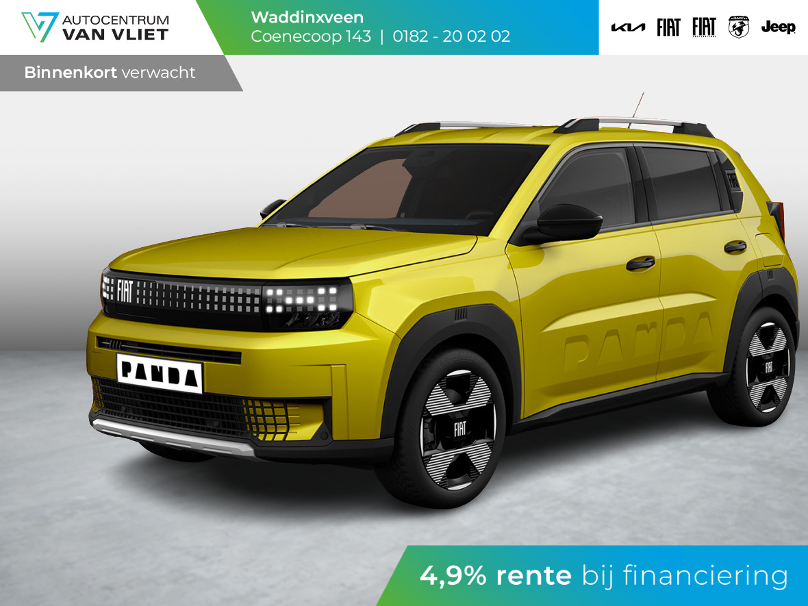 Fiat Panda Grande La Prima 44 kWh | Clima | Cruise | Camera | Apple Carplay | 17" | Navi | Winter Pack