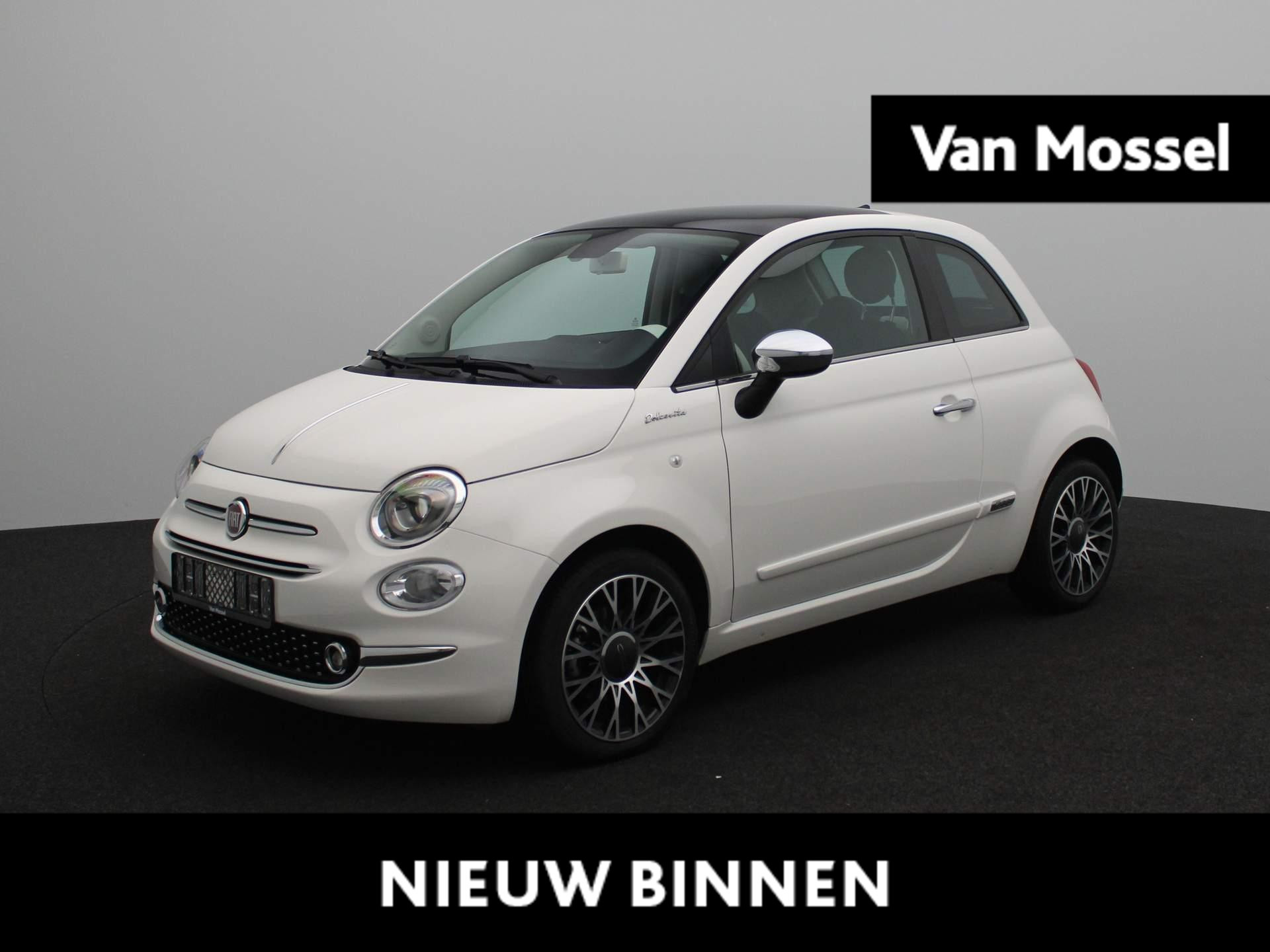 Fiat 500 1.0 Hybrid Dolcevita | Panoramadak | Apple CarPlay | Climate Control | Parkeersensoren | 16'' Velgen |