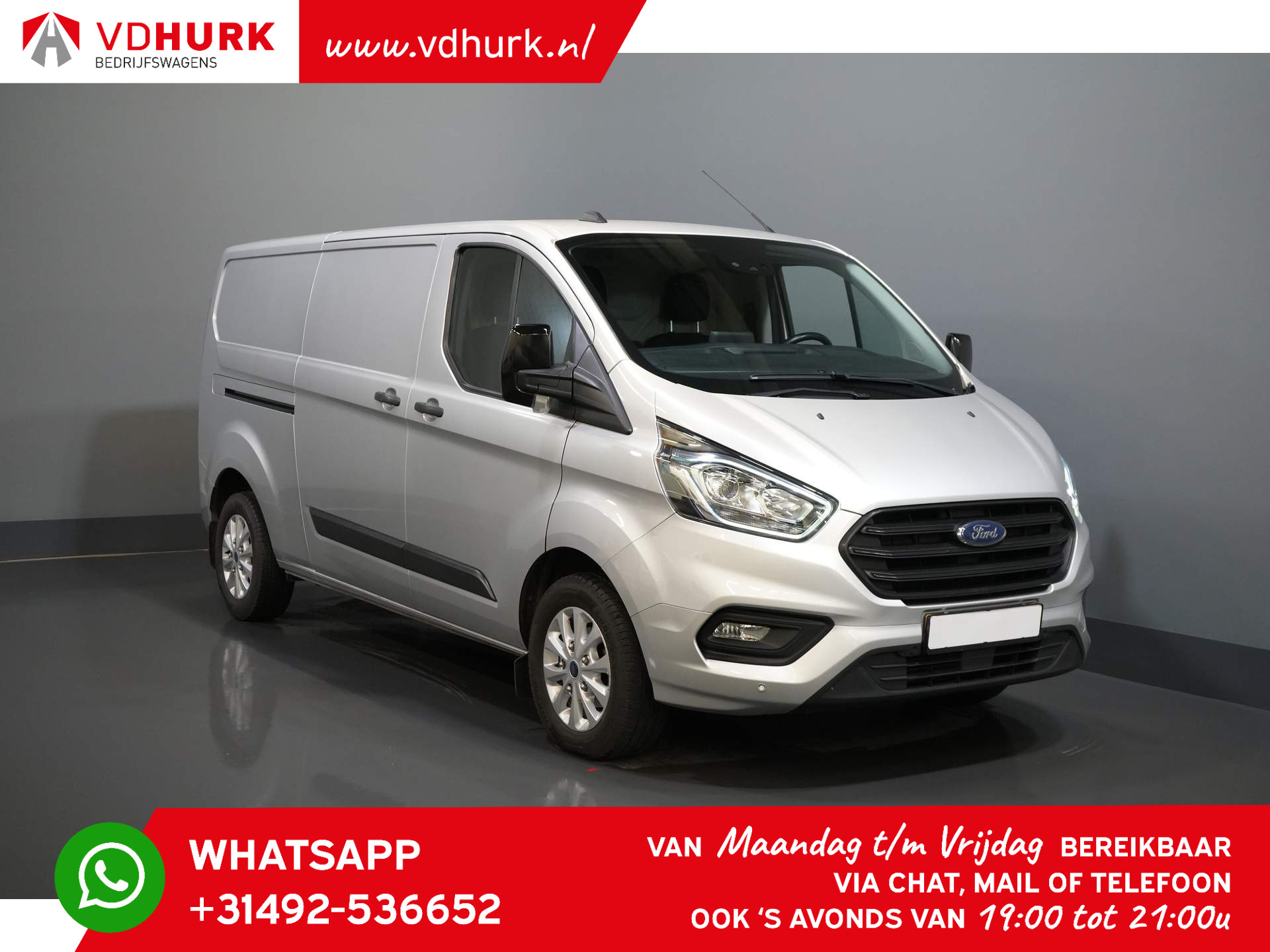 Ford Transit Custom 2.0 TDCI 130 pk L2 LMV/ Carplay/ Camera/ PDC/ Cruise/ Trekhaak