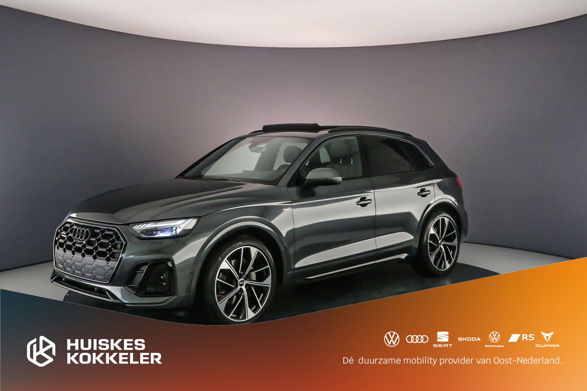 Audi Q5 50 TFSI e S Edition | Pano | Head Up | Luchtvering | Matrix LED | 21 inch | 360cam |