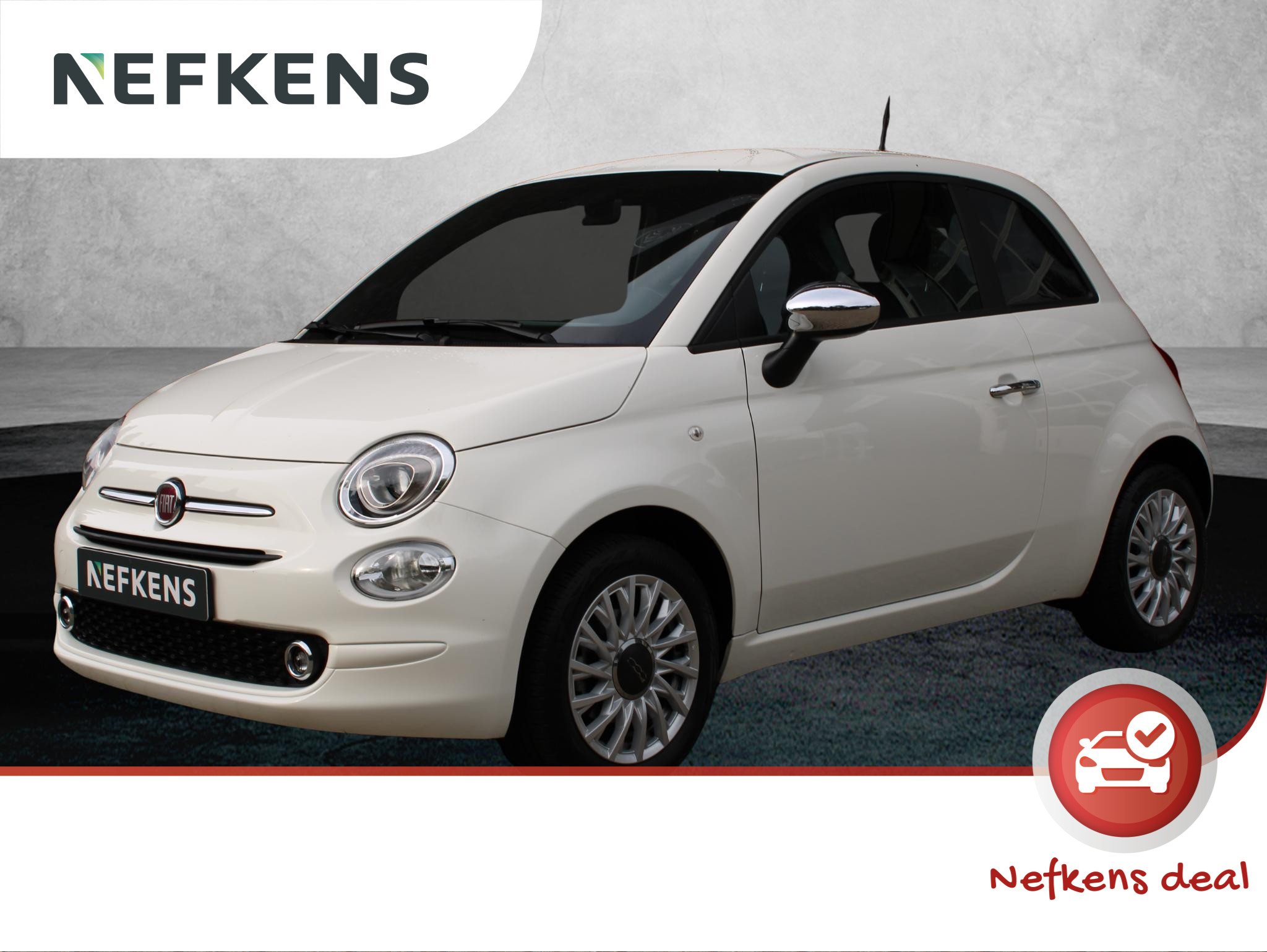 Fiat 500 1.0 70pk Hybrid | Apple Carplay / Android Auto | 15" Lichtmetalen Velgen | Parkeersensoren Achter