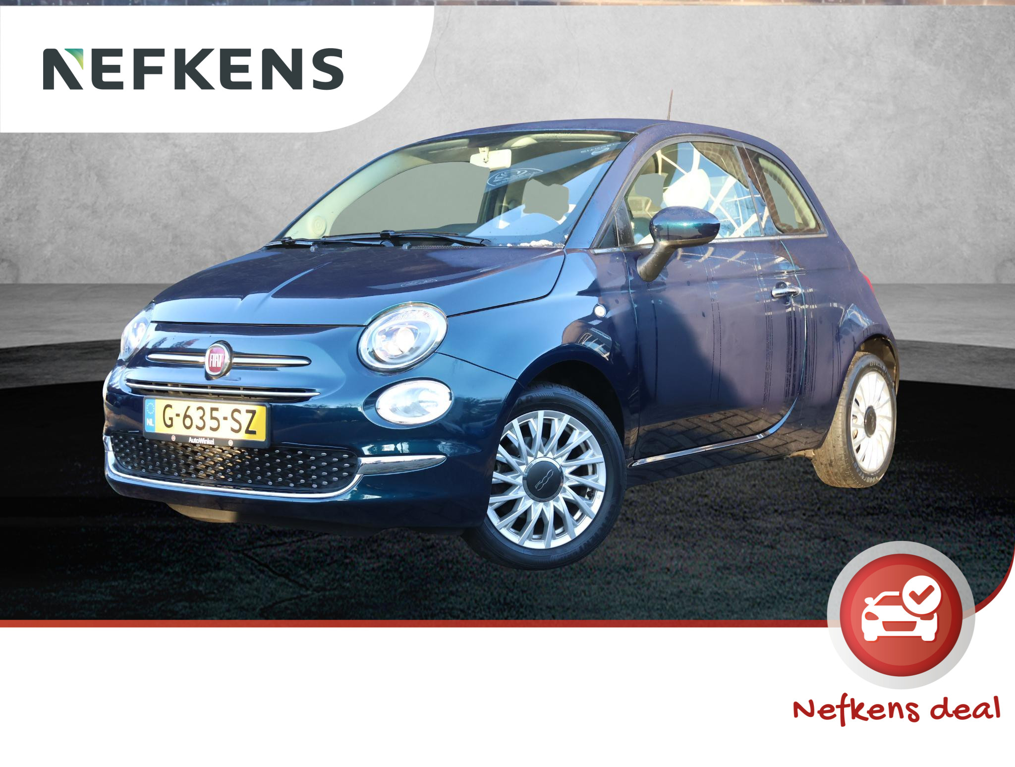 Fiat 500 Lounge 69pk | navigatie | DAB radio | parkeersensoren achter