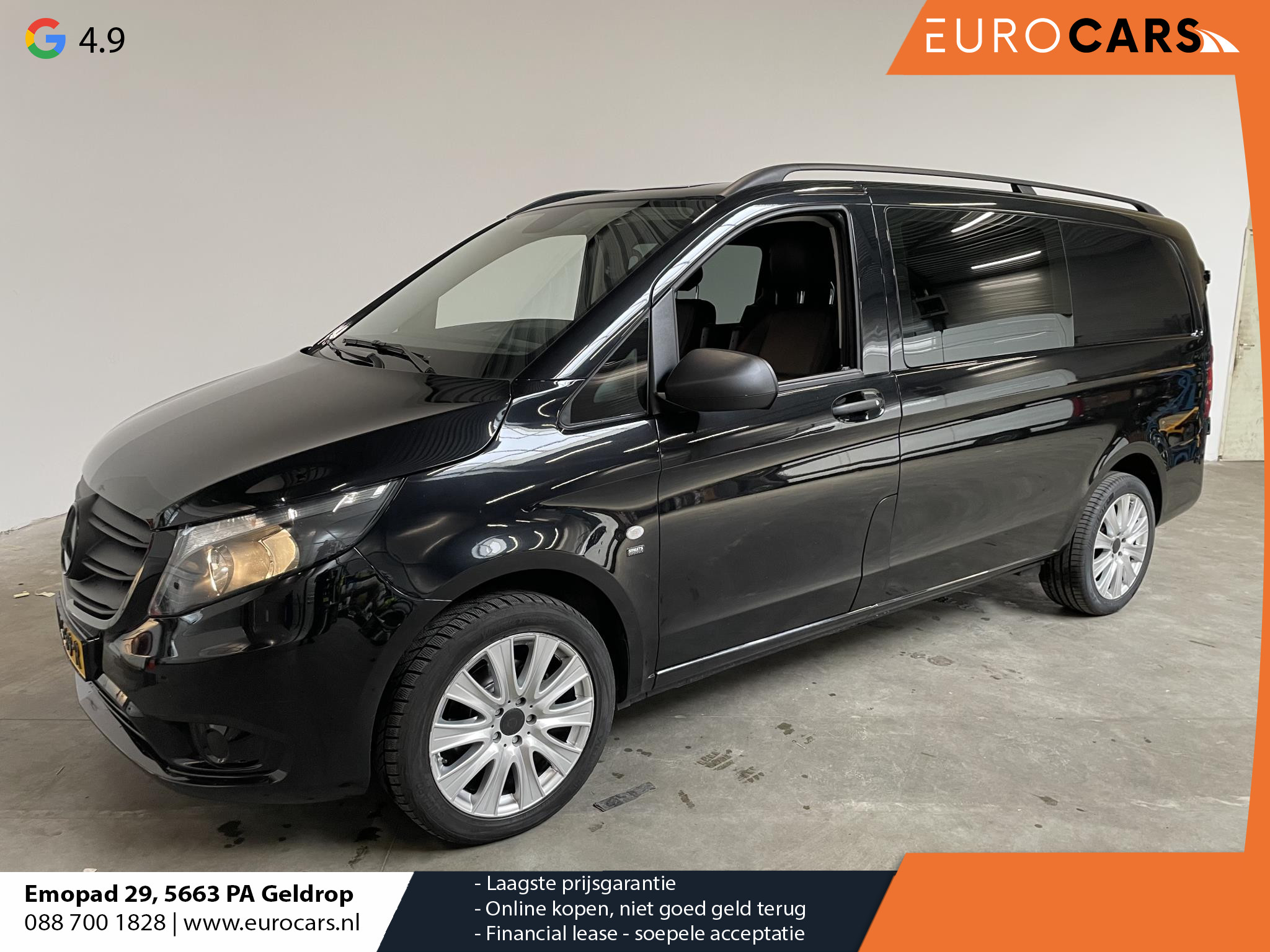 Mercedes-Benz Vito 114 CDI Lang Dubbele Cabine Automaat Airco App-connect Bluetooth Cruise Trekhaak