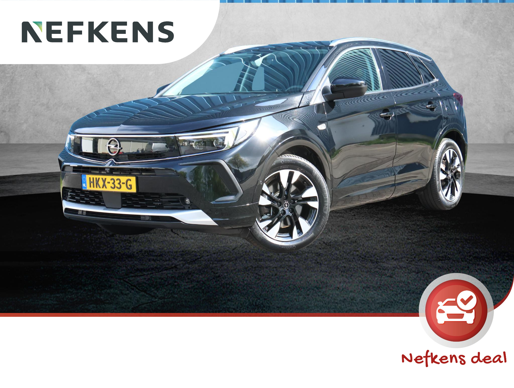 Opel Grandland 1.6 Turbo Hybrid Ultimate | Navigatie | 360' Camera | Verwarmde/Verkoelende AGR-stoelen | LEER | Keyless Entry/Start | Matrix LED Koplampen | Dodehoek | Elektrisch Achterklep met Sensor | 18" Lichtmetalen Velgen | Apple Carplay/Android Auto |