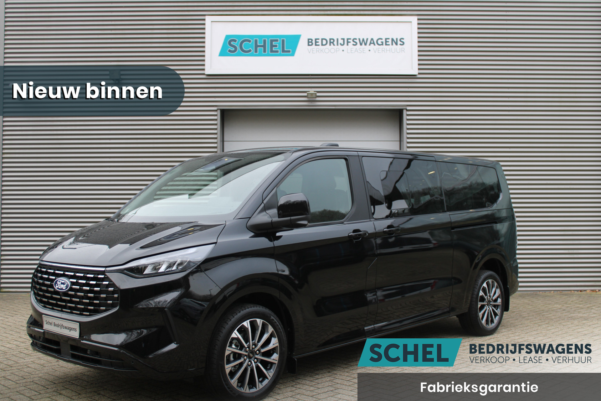 Ford Tourneo Custom 320 2.0 TDCI L2H1 Titanium X DC 170pk - Adaptive Cruise - LED - Blind Spot - Leder - Navigatie - 360 Camera - Trekhaak - Rijklaar