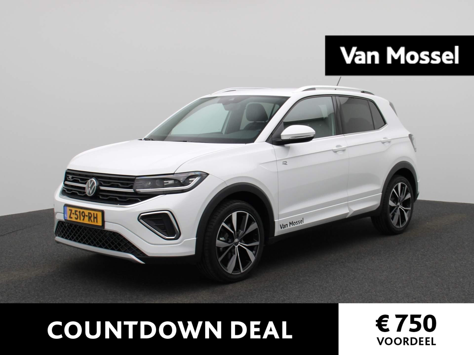 Volkswagen T-Cross 1.0 TSI R-Line Business 116 PK DSG | Apple Carplay | Stoelverwarming | Parkeersensoren | LED Matrix Koplampen | Digital Cockpit Pro | Navigatie | Climate Control | 18'' Misano Velgen |