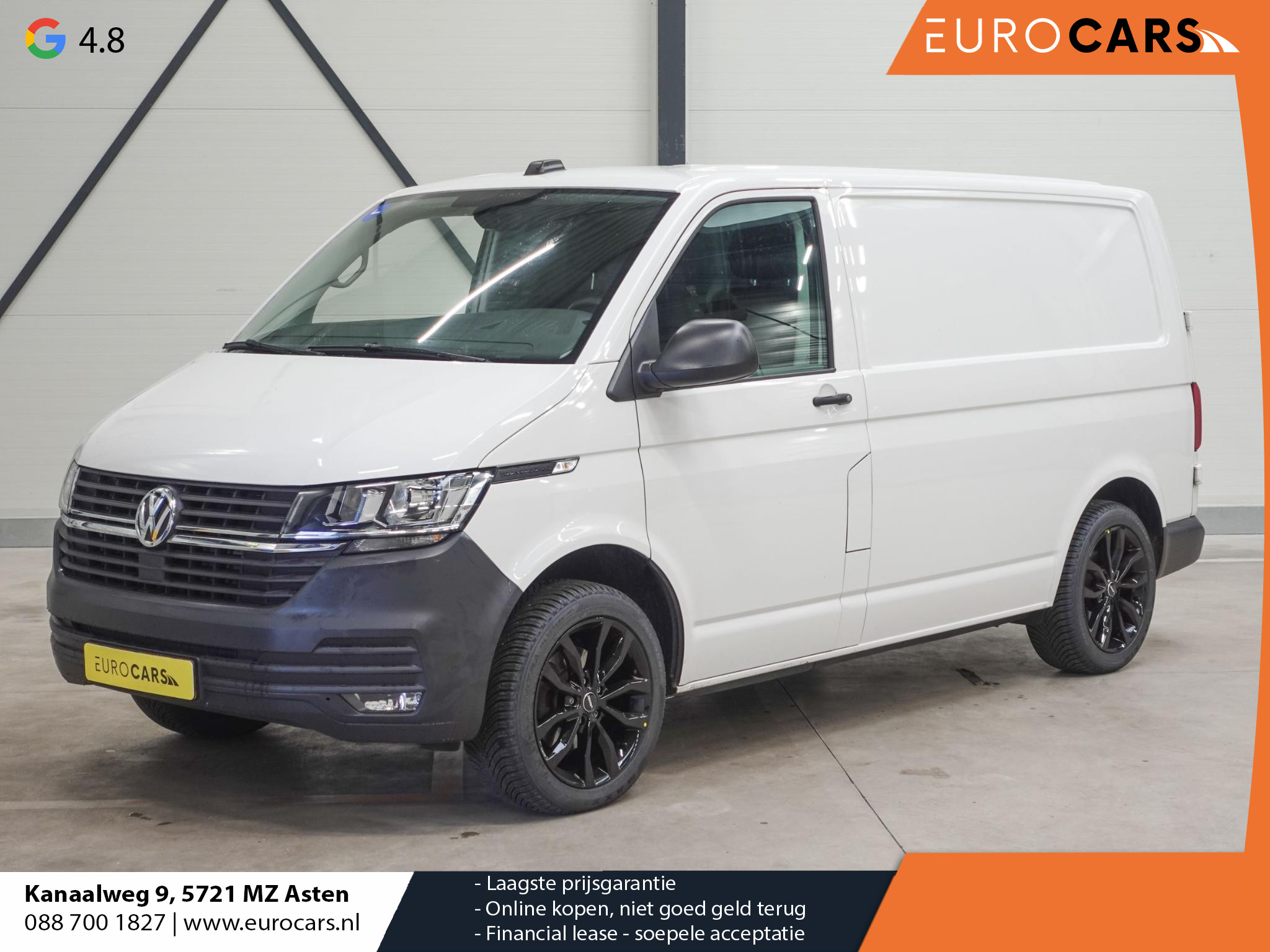 Volkswagen Transporter L1H1 150pk Automaat Sport-Editon Airco Navigatie Cruise Parkeersensoren Inrichtig