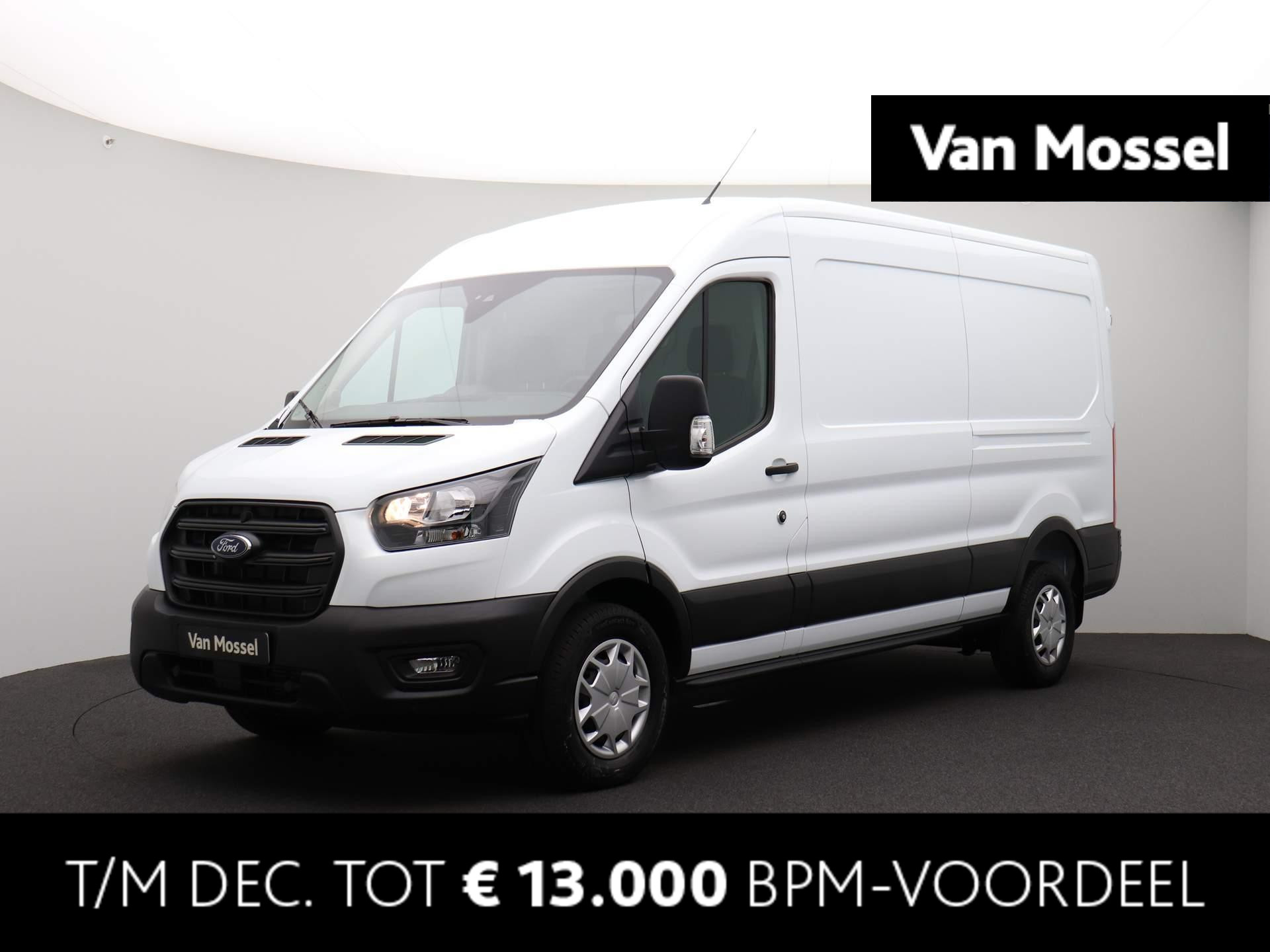 Ford Transit 350 2.0 TDCI L3H2 Trend Automaat 130 pk | Tussenschot met ruit | Ruiten in de achterdeuren | Passagiersairbag |