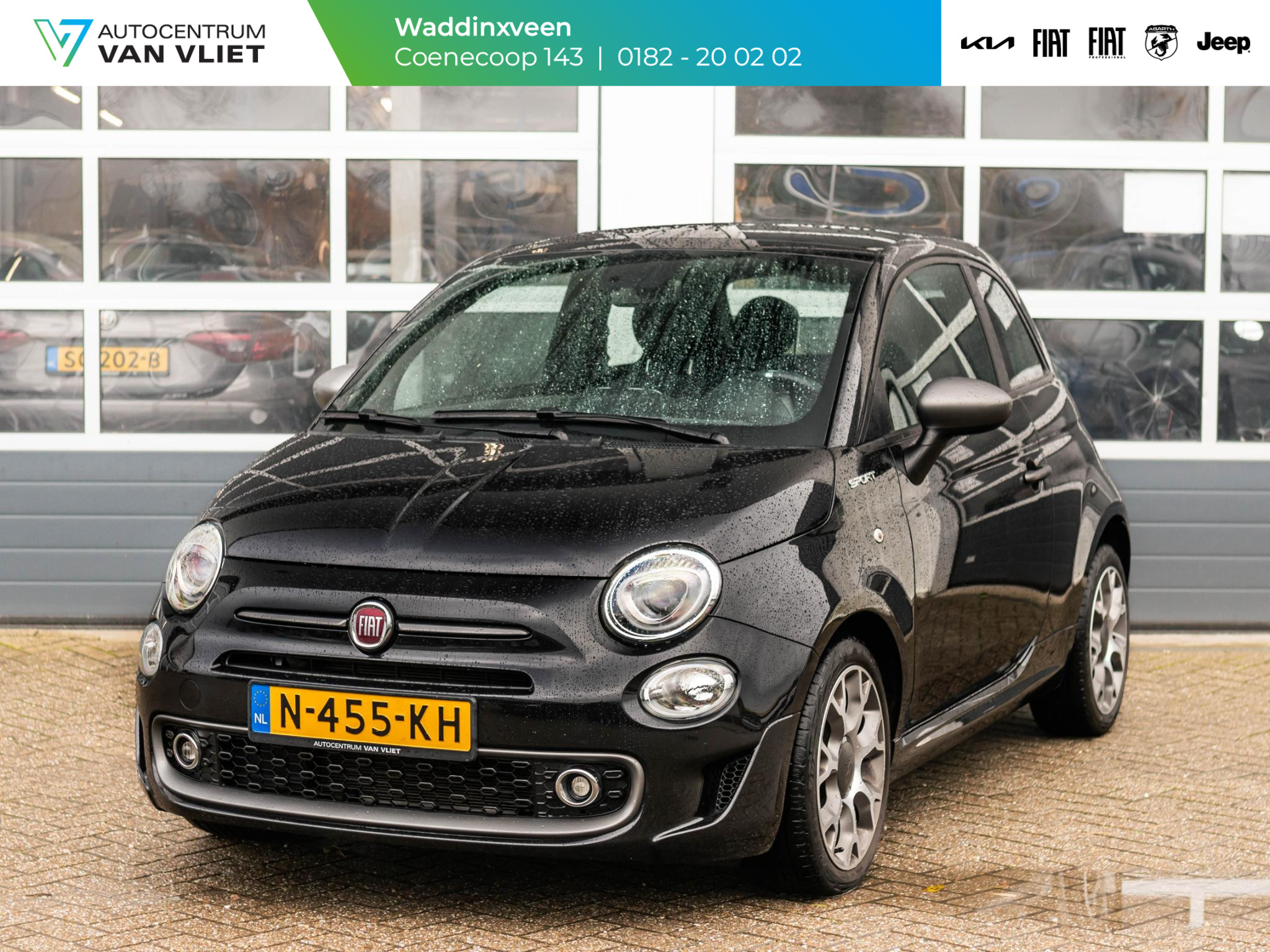 Fiat 500 Hybrid Sport | Clima | Cruise | 16" | PDC | Apple Carplay | Schuif/Kanteldak | Uniek !