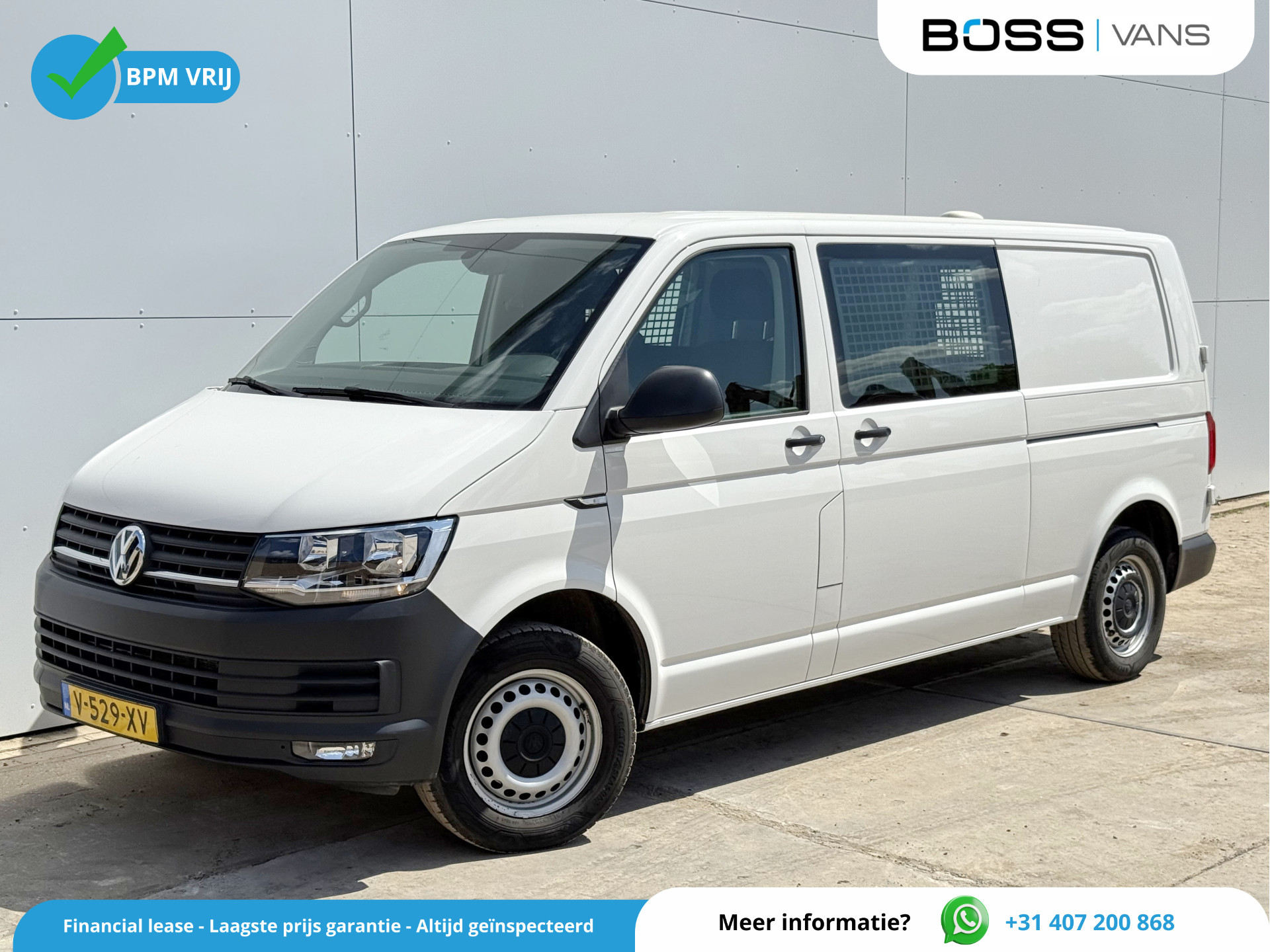 Volkswagen Transporter 2.0 TDI 150pk L2H1 Automaat 2x Schuif Trekhaak Navigatie Apple / Android Carplay