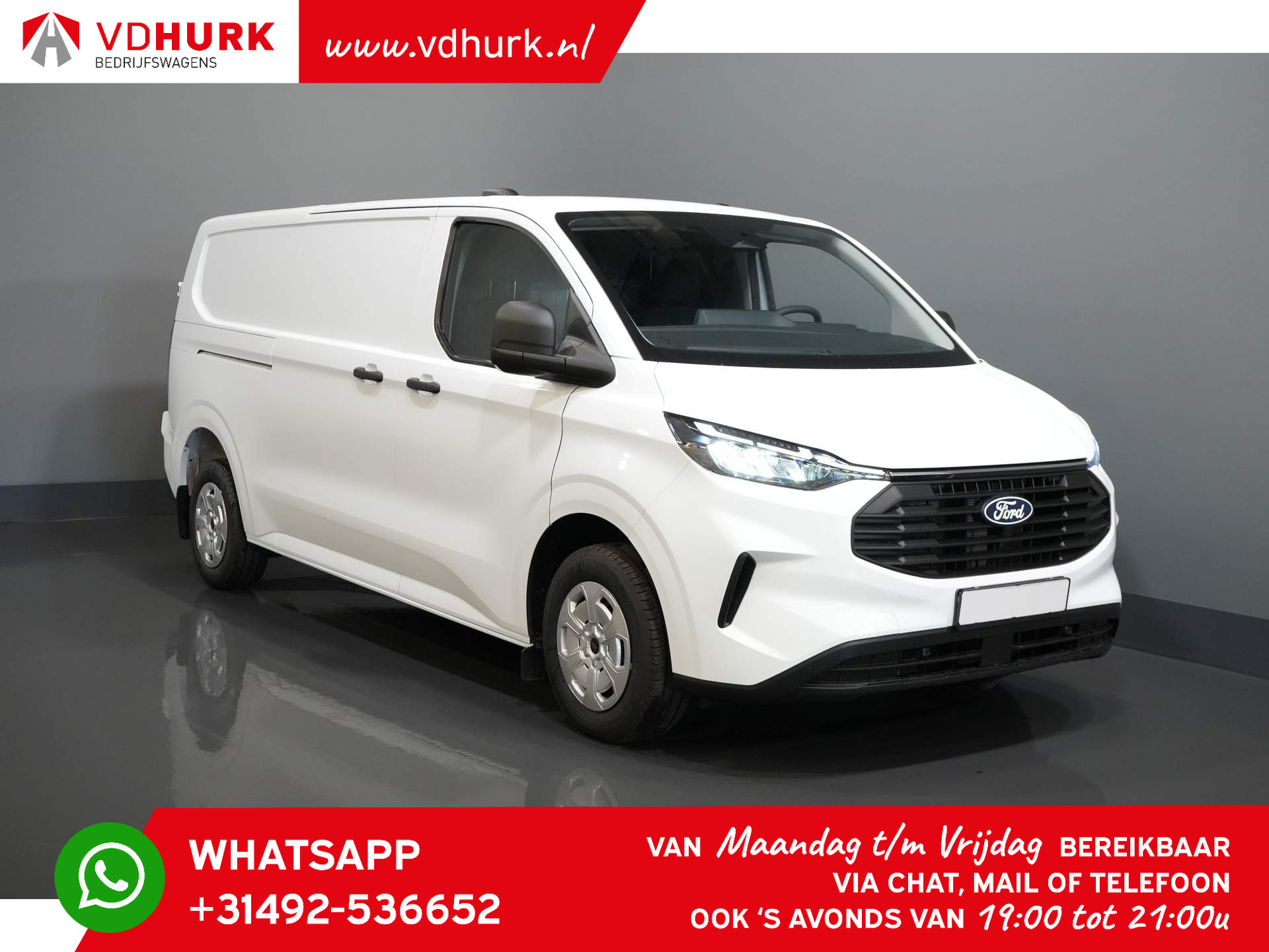 Ford Transit Custom 320 2.0 TDCI 150 pk L2 5 jaar/ 200.000km GARANTIE! Trekverm./ LED/ Carplay/ Camera/ Stoelverw./ Climate/ PDC