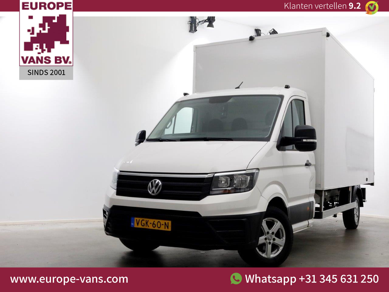 Volkswagen Crafter 35 2.0 TDI Bakwagen met achterdeuren en zijdeur 07-2020