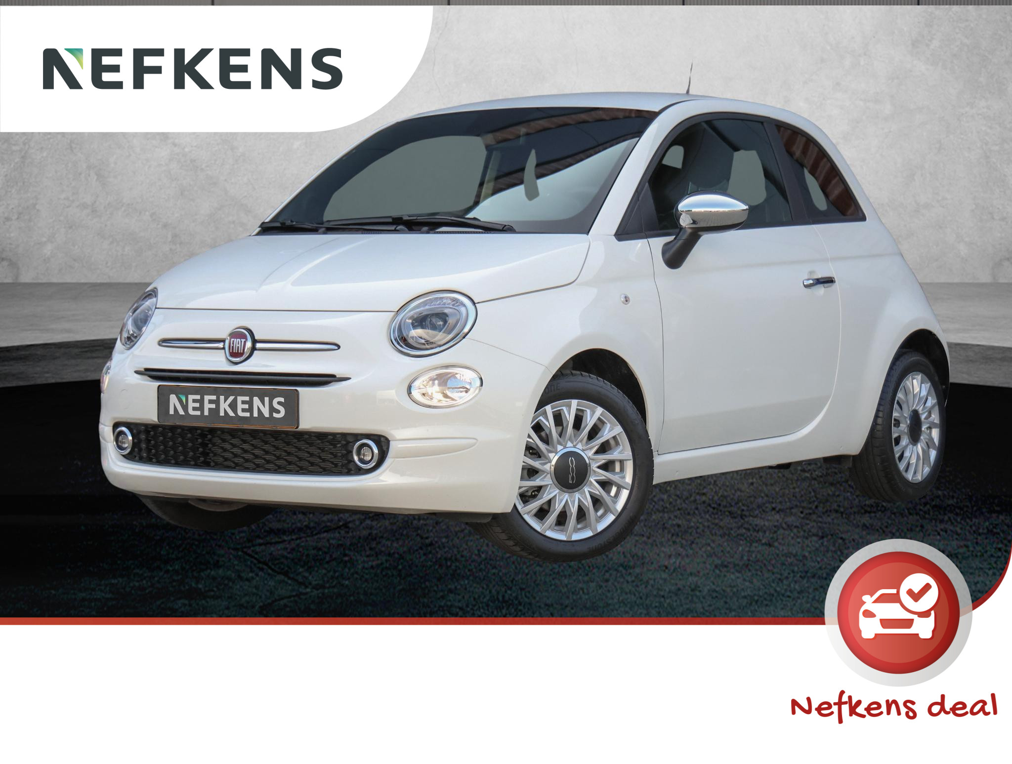 Fiat 500 69pk Hybrid Dolcevita (1ste eig.|Cruise|Airco|7"scherm|PDC|GOED ondh.)