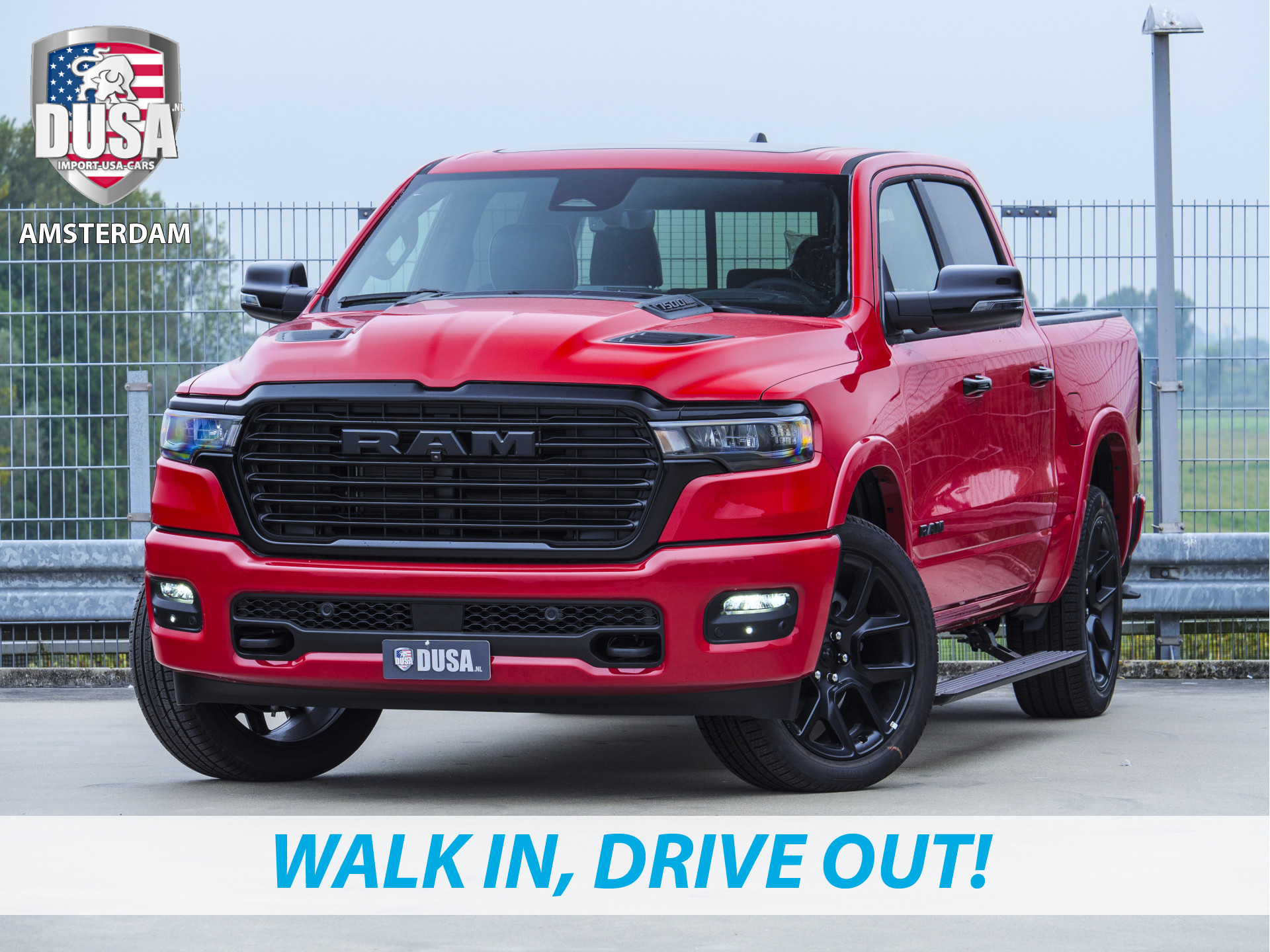 Dodge Ram 1500 Laramie | Night Edition | 2025 Panorama | Niveau regeling | 14,5-inch Touchscreen | Passenger Display Meerprijs extra opties / Accessoires - Deksel, Backflip, Fenders, wraps, Stripings etc