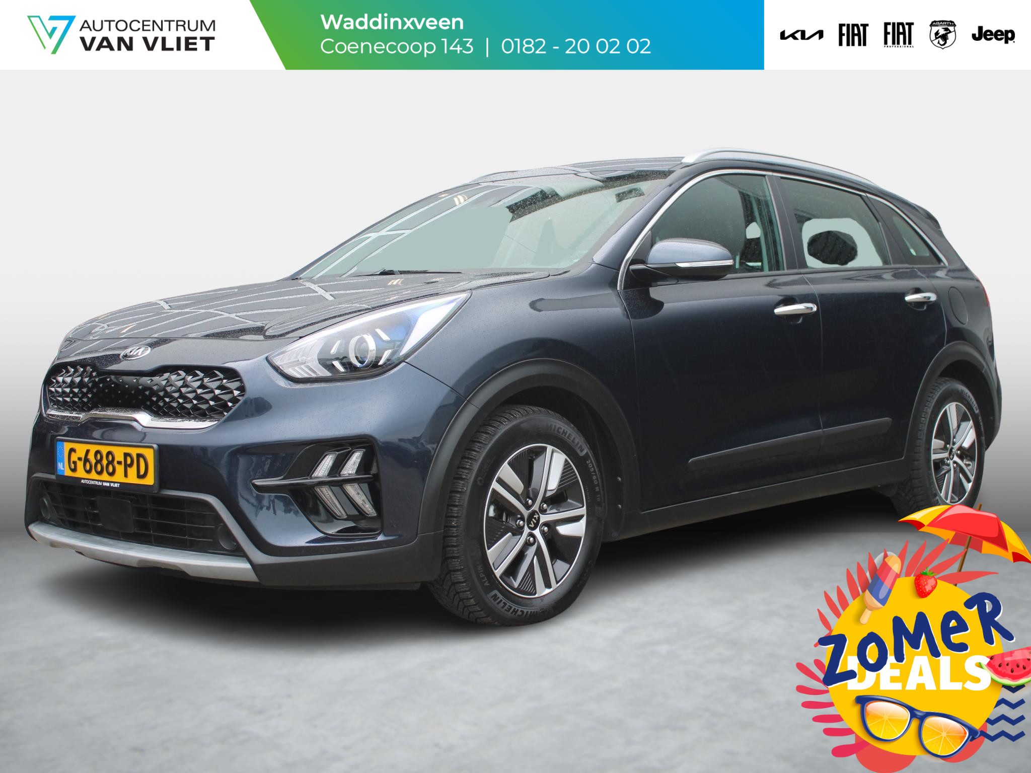 Kia Niro 1.6 GDi Hybrid DynamicLine | Clima | Adapt. Cruise | Carplay | Navi | Camera