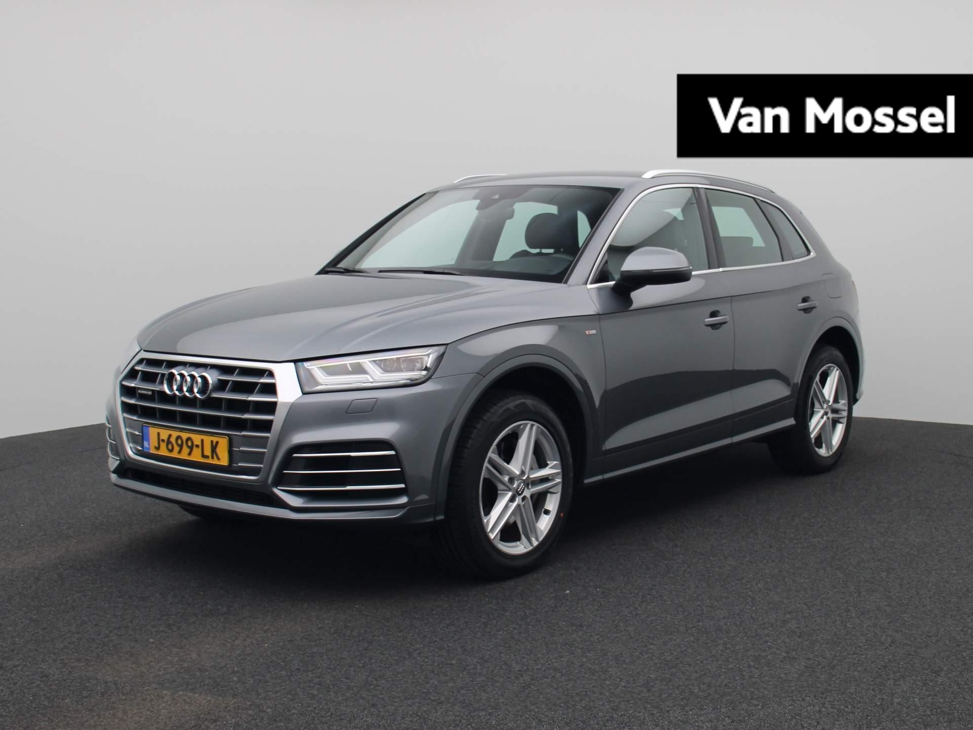 Audi Q5 50 TFSI e quattro S edition 299 PK | S-line | Automaat | Navigatie | Head-up display | Cruise Control | Climate Control | Stoelverwarming | LED | Lichtmetalen velgen |