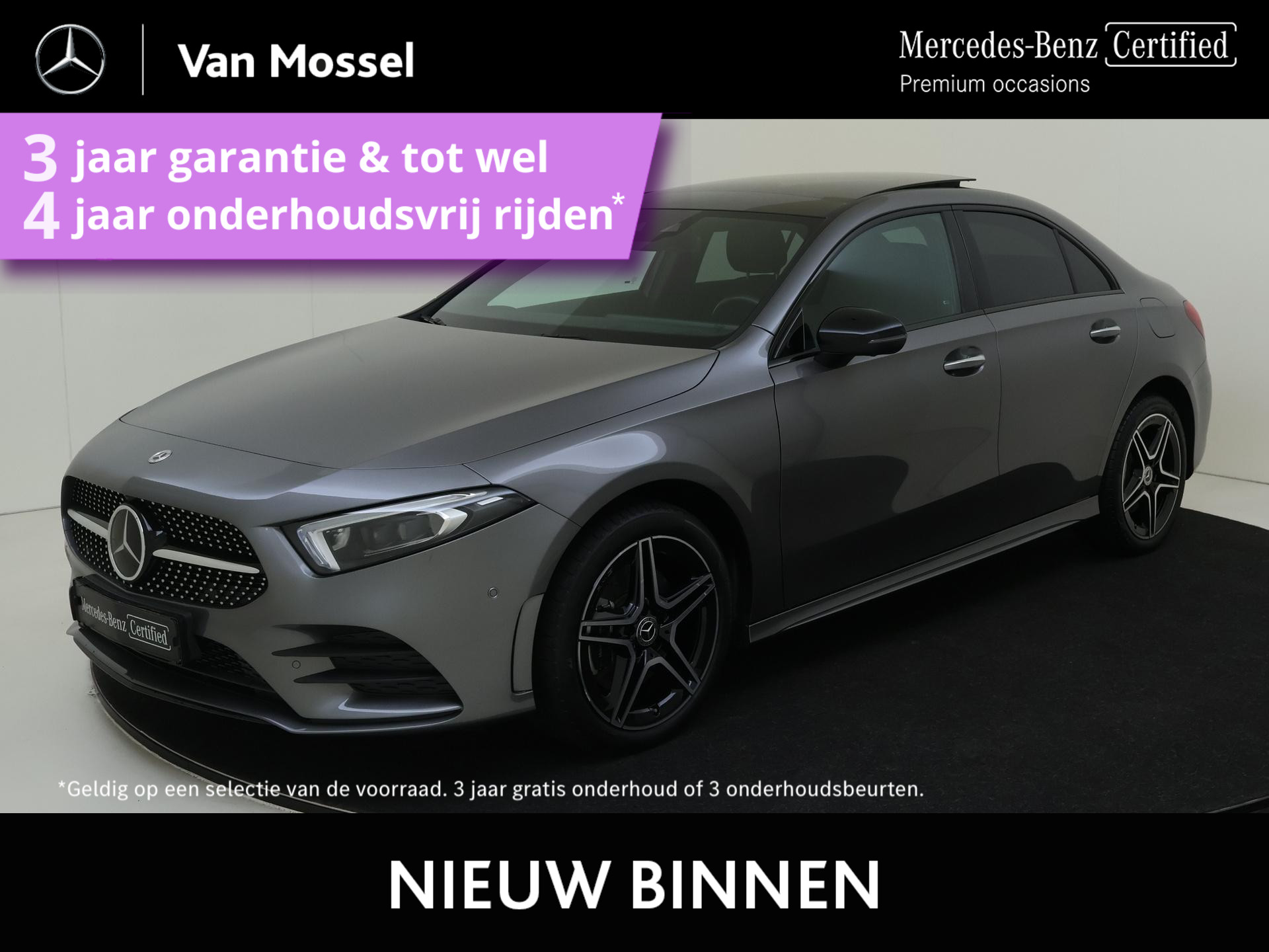 Mercedes-Benz A-Klasse 250 e Premium Plus / Stoelverwarming / Achteruitrijcamera / Night-Pakket / Panaroma-schuifdak / Rij-assistent /