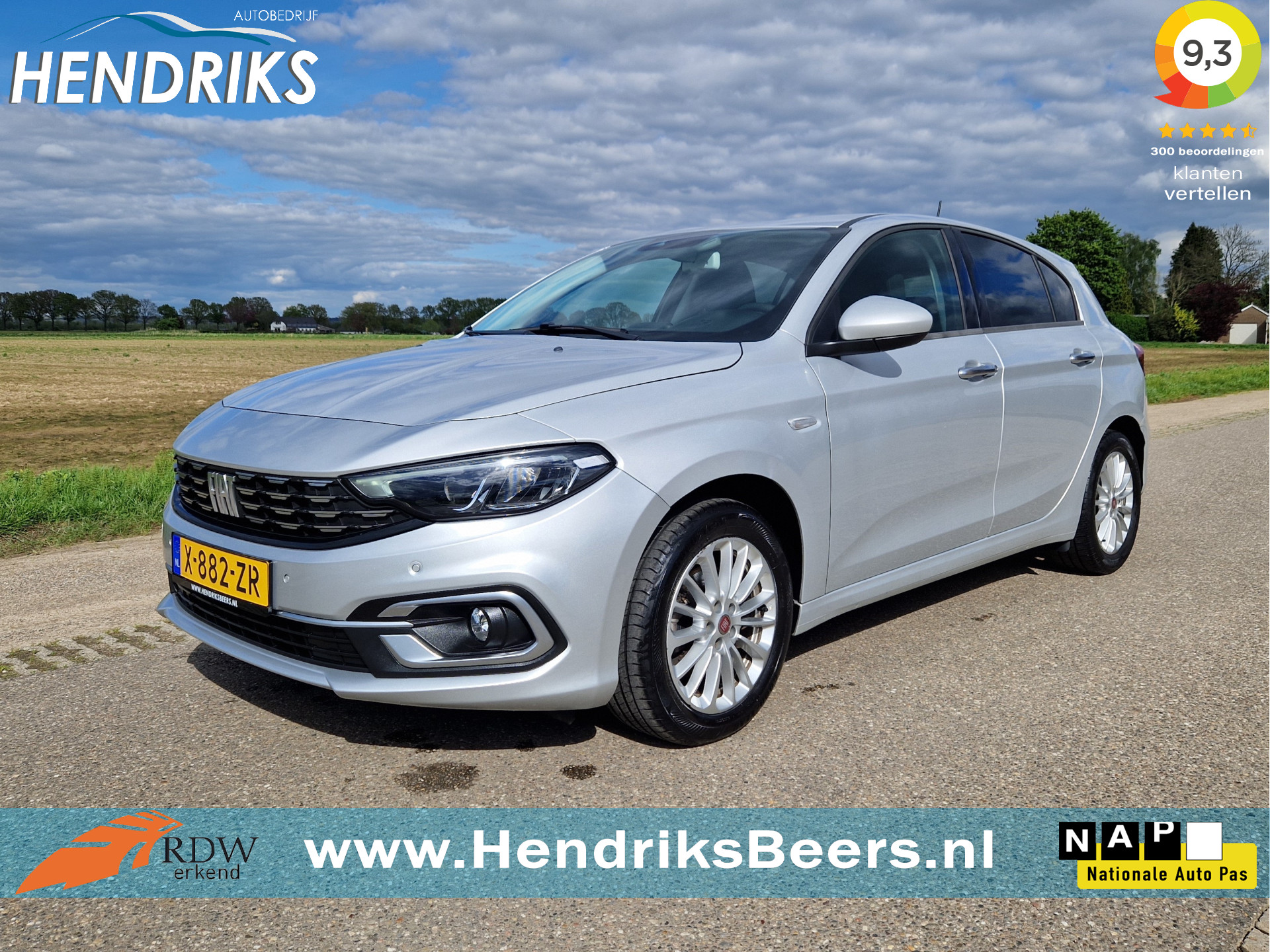 Fiat Tipo 1.0 Life - 100 Pk - Euro 6 - Navi - ParkeerCamera - AppleCarplay AndroidAuto