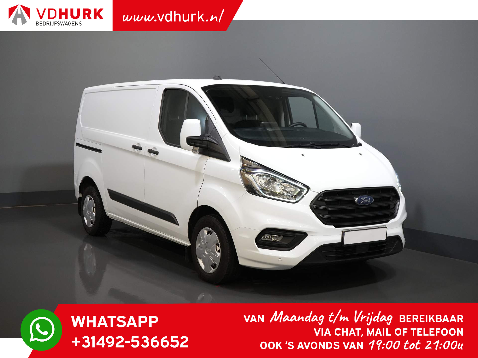 Ford Transit Custom 300 2.0 TDCI 136 pk Trend Standkachel/ Carplay/ Stoelverw./ Camera/ PDC/ Cruise/ Trekhaak