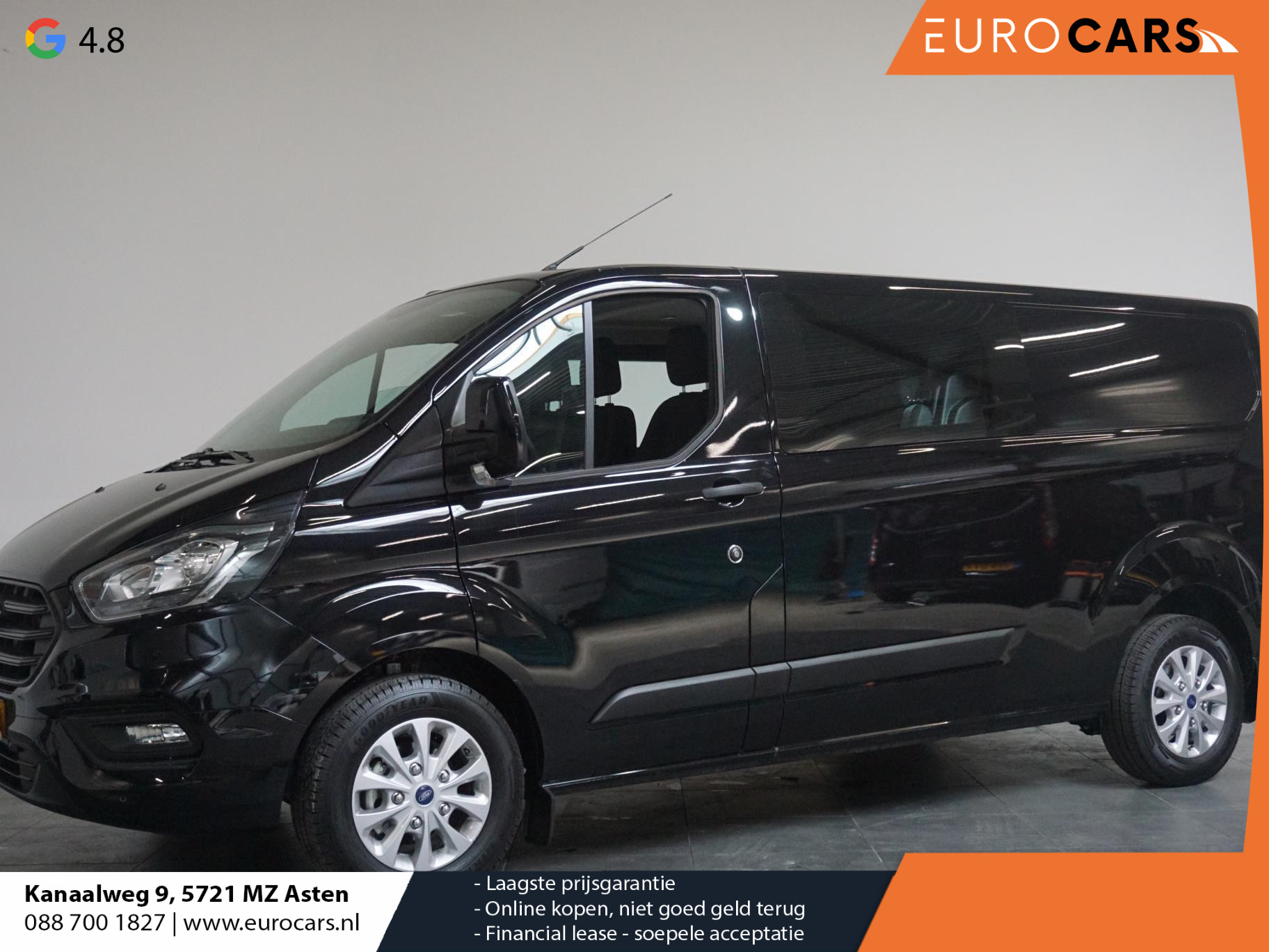 Ford Transit Custom 300 2.0 TDCI L2H1 Trend Automaat Dubbele cabine Airco Navi Cruise control Camera