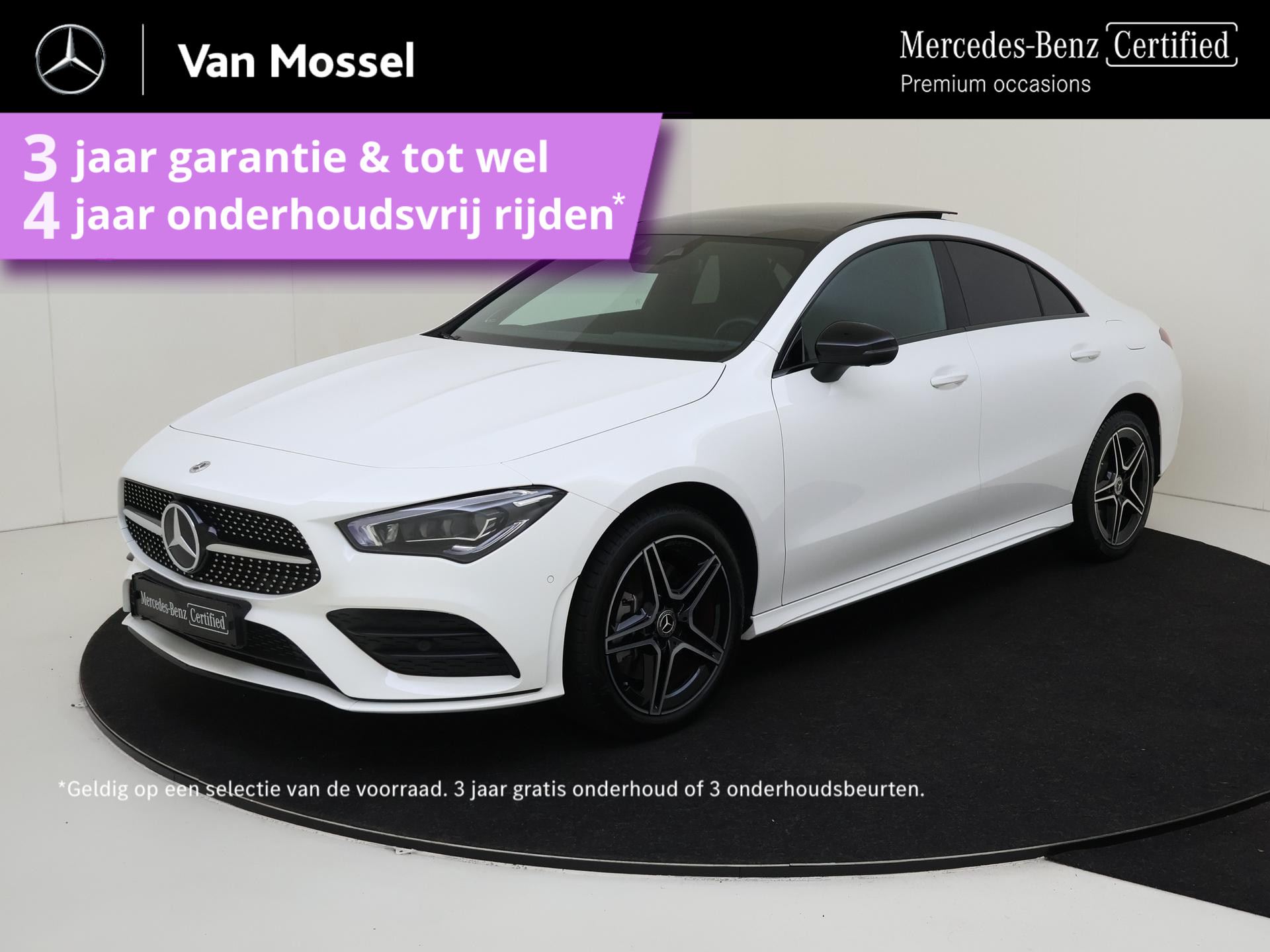 Mercedes-Benz CLA 250 e AMG Line / Stoelverwarming / 360Graden-Camera / Night-Pakket / Panaroma-schuifdak /