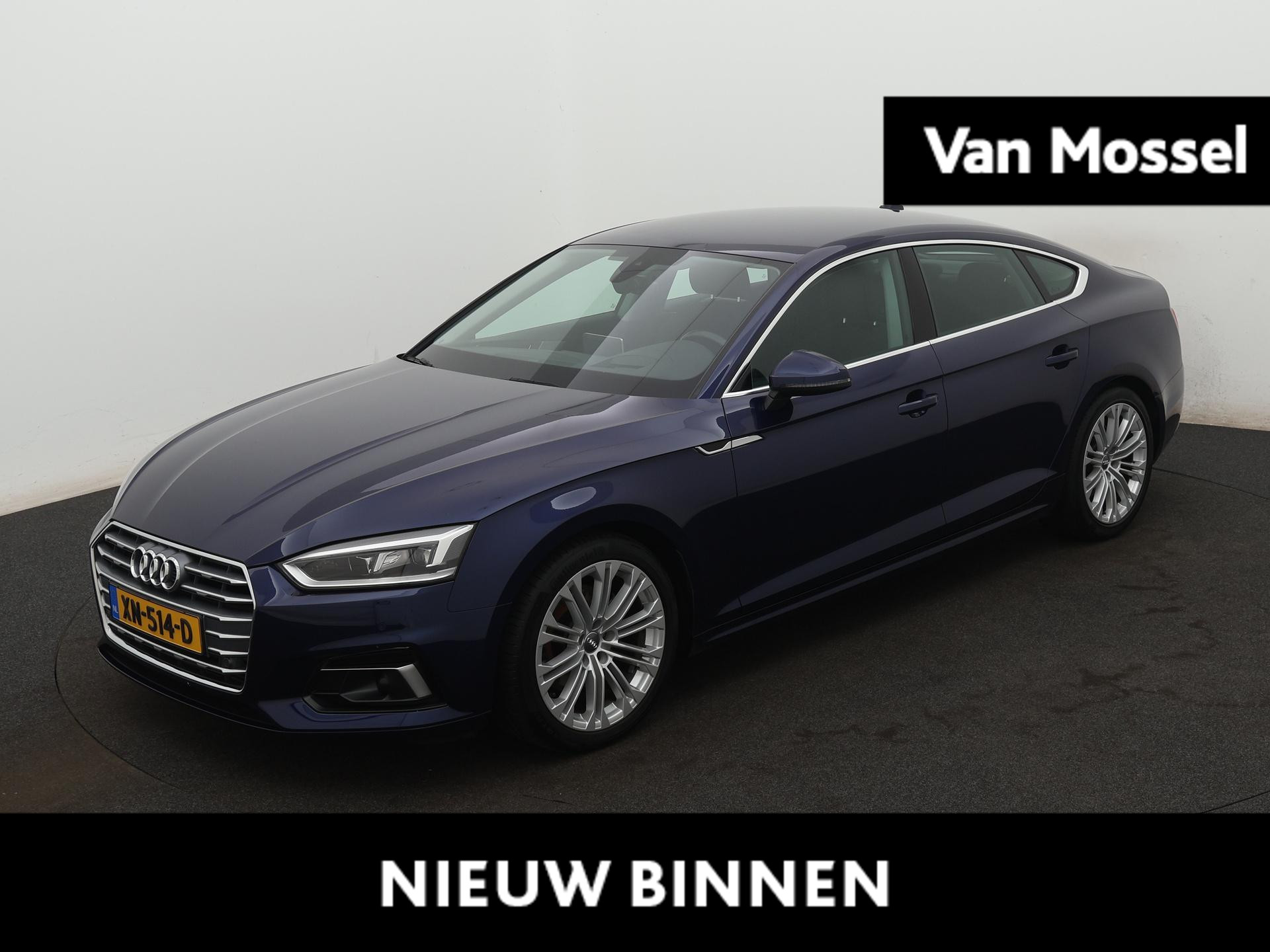 Audi A5 Sportback 40 TFSI Sport Pro Line 190 PK | Automaat | Navigatie | Head-up display | Adaptive Cruise Control | Standkachel | Stoelverwarming | Parkeersensoren | Virtual Cockpit | Rijprofielen | LED | Lichtmetalen velgen |