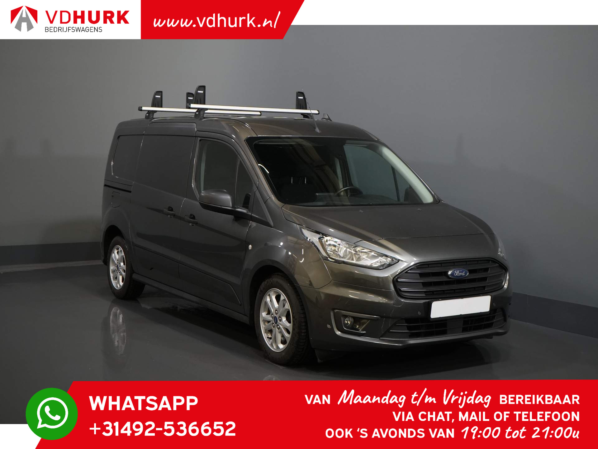 Ford Transit Connect 1.5 TDCI 120 pk Aut. L2 3Pers./ Inrichting/ Standkachel/ Stoelverw./ Carplay/ PDC/ Camera/ Cruise/ Airco