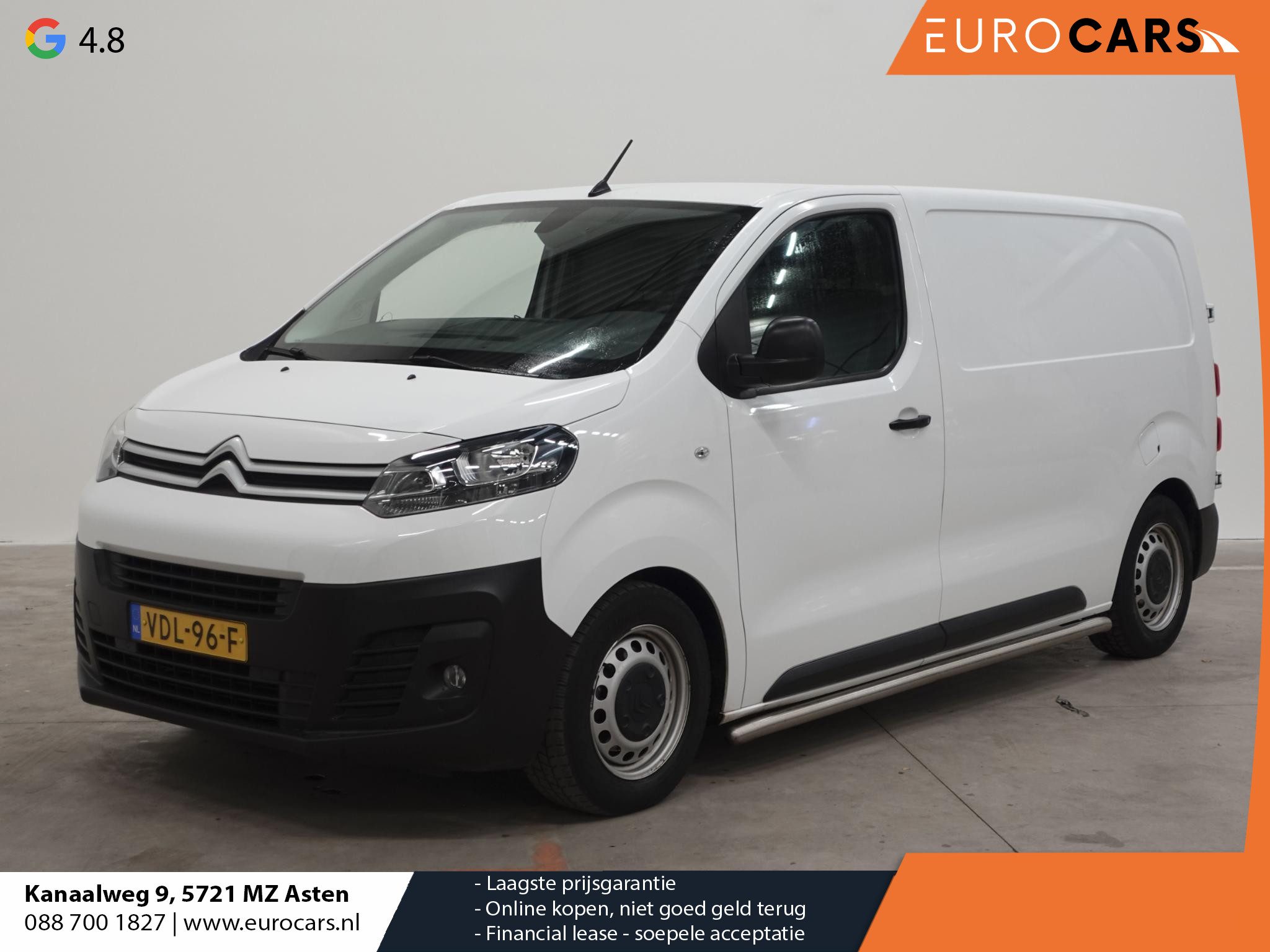 Citroën Jumpy 95pk L2 Airco Cruise control Parkeersensoren Euro6 Sidebars