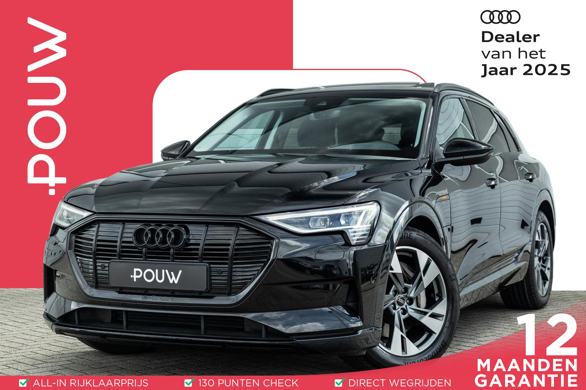 Audi e-tron 55 quattro 408pk Advanced Edition 95 kWh | Trekhaak | Panoramadak