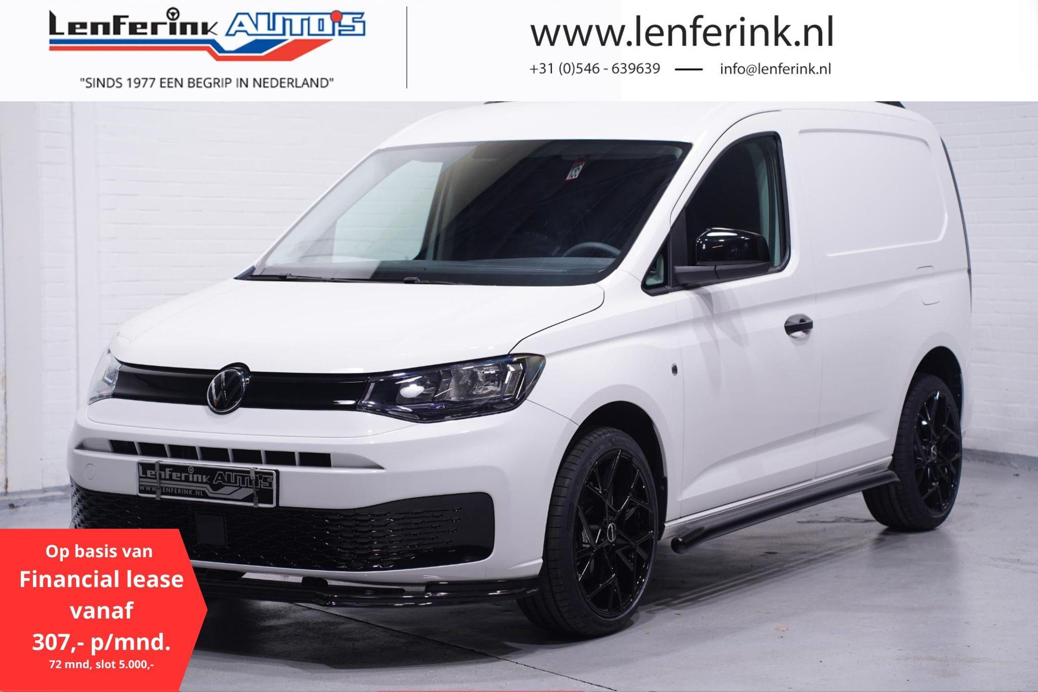 Volkswagen Caddy 1.5 TSI 115 pk BENZINE Black&White Edition 19" LMV, Spoilers V+A, Airco, Bumpers in Kleur, Cruise Control, 2-Zits