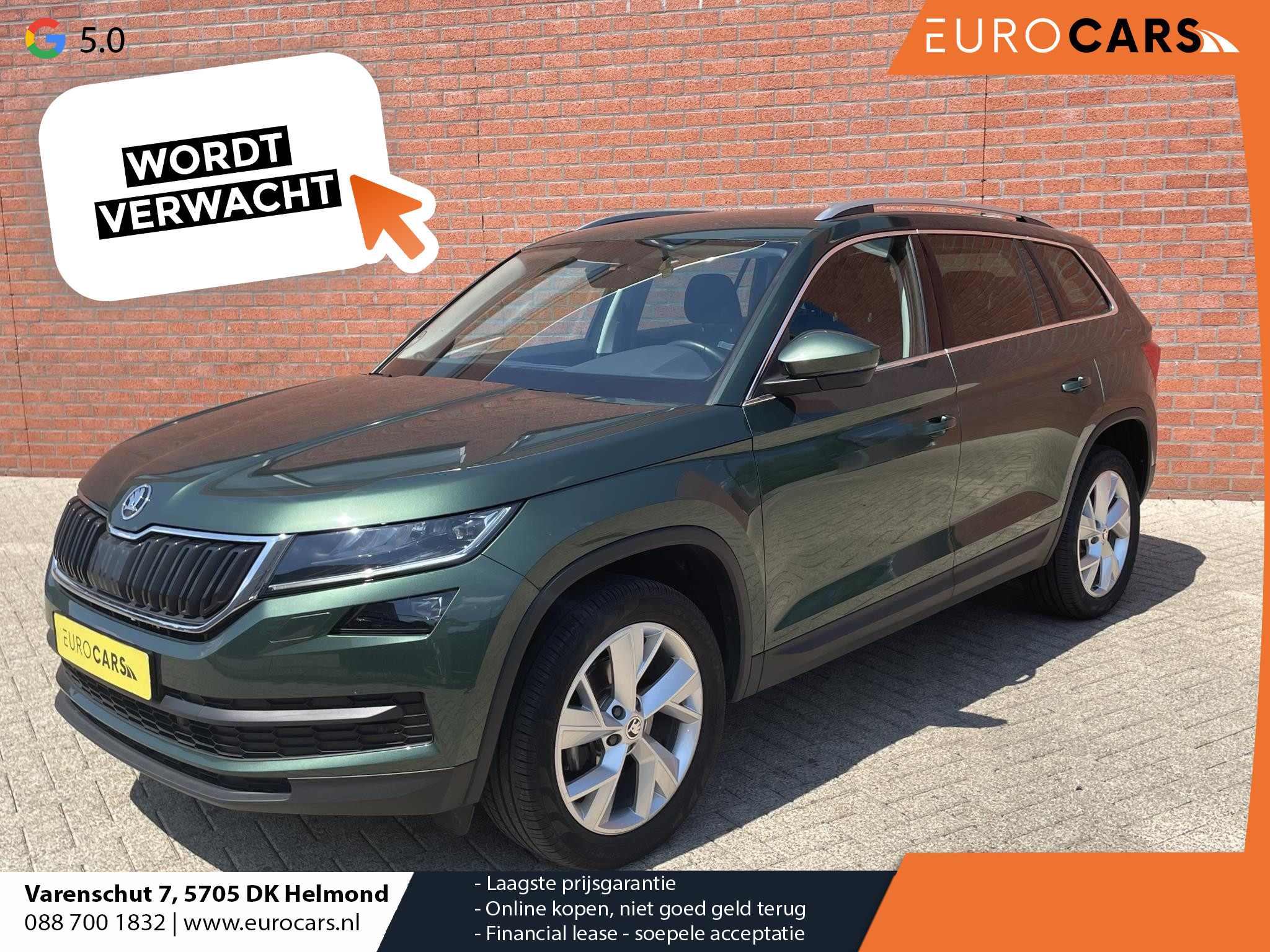 Škoda Kodiaq 1.5 TSI 150pk DSG Style 7p. | Navigatie | Apple Carplay/Android Auto | Adaptive Cruise Control | Parkeersensor achter | Stoel- en stuurverwarming | Ledverlichting | Getinte ramen | Climate Control