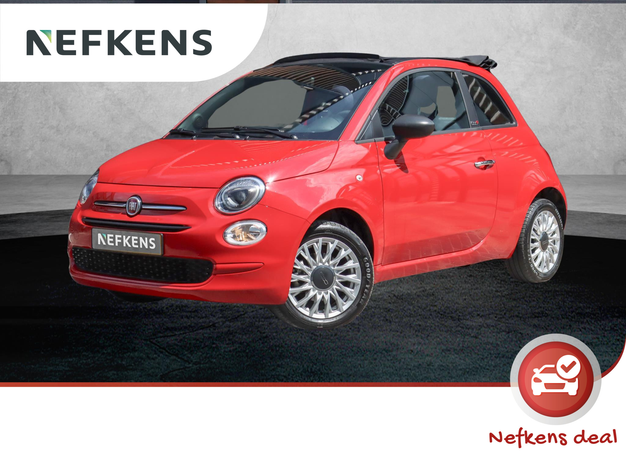 Fiat 500C 69pk Hybrid Cult (1ste eig./Airco/NAV./AppleCarPlay/LMV/ALLseason/NL auto!/GOED ondh.)