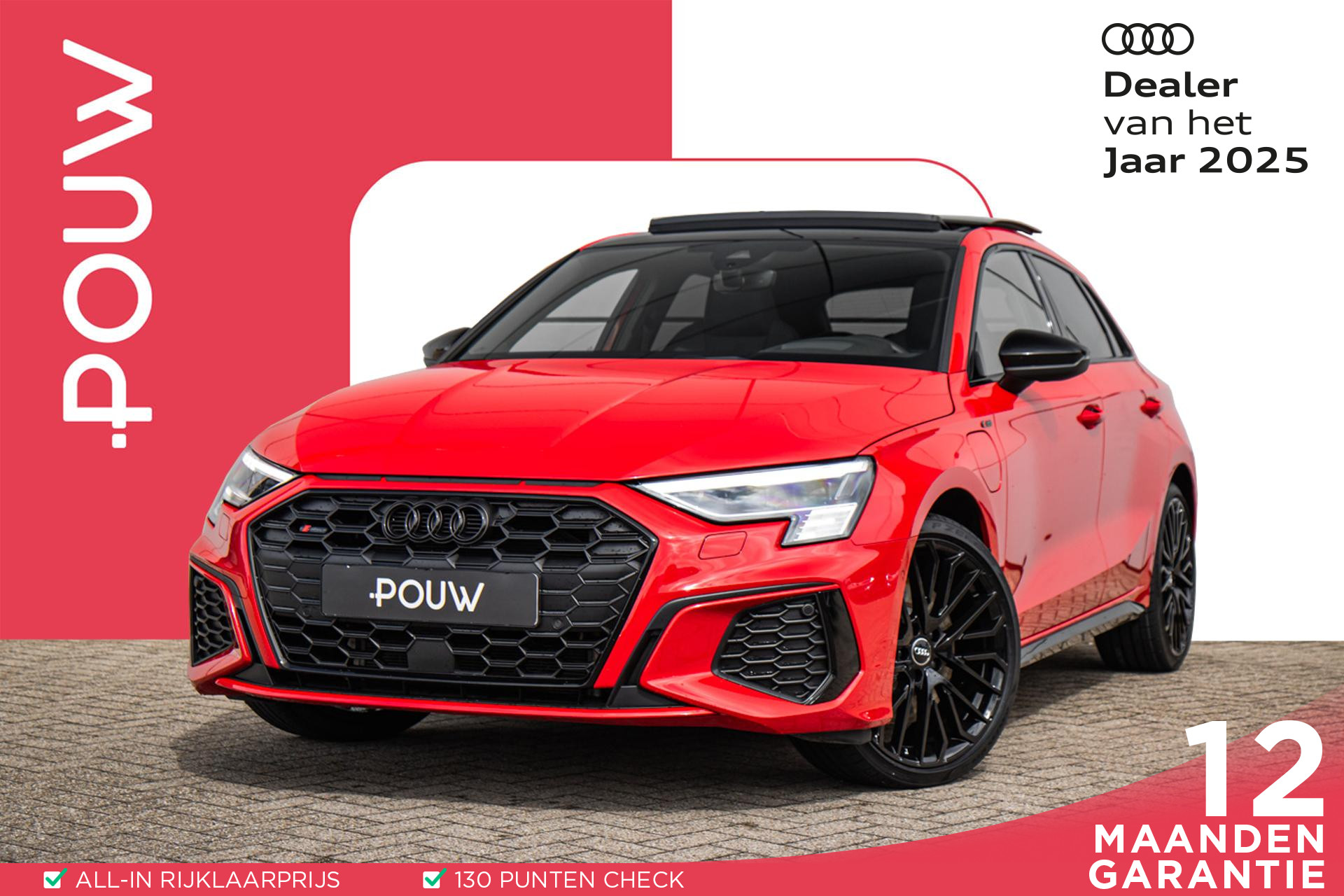 Audi A3 Sportback 45 TFSI e 245pk S Edition | B&O | Panoramadak | Memory | 19'' LM Velgen | Head-up Display