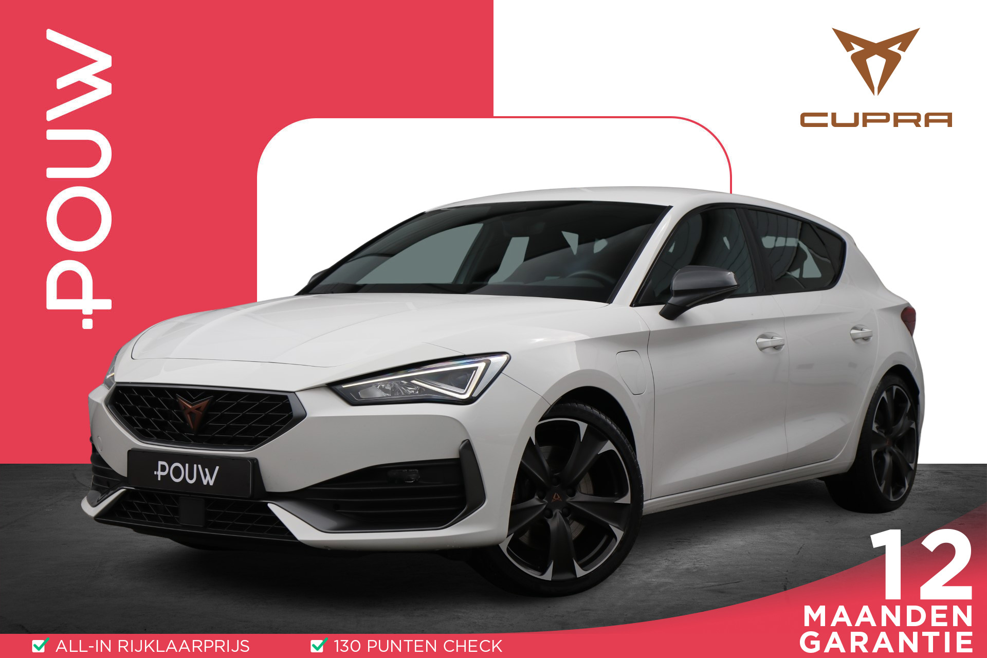 CUPRA Leon 1.4 e-Hybrid 245pk DSG VZ | SoH 97% | Navigatie | Parkeersensoren Achter | 19 Inch |