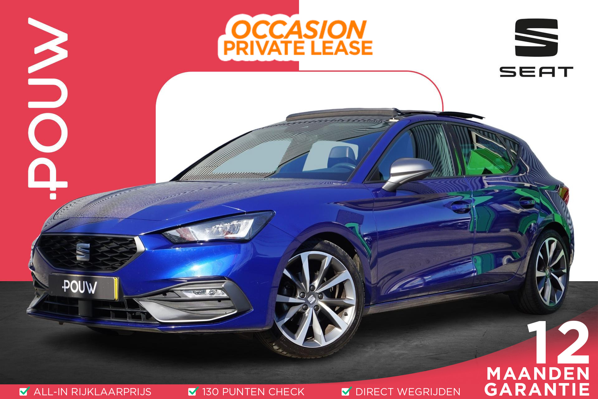 SEAT Leon 1.5 eTSI 150pk DSG FR | Panoramadak | FullLink Navigatie | SportStuur
