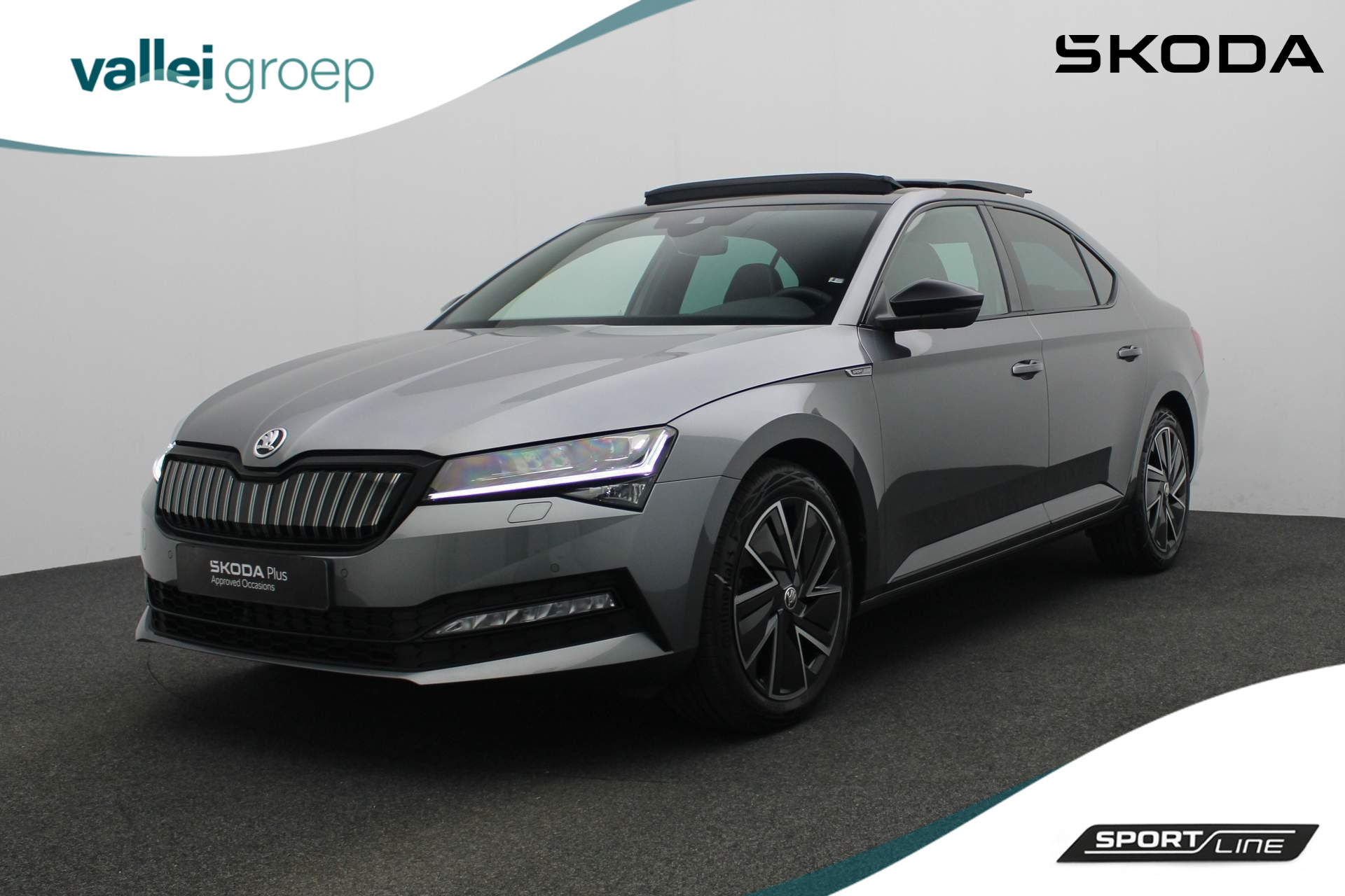 Škoda Superb 1.4 TSI iV PHEV 218PK DSG Sportline Business | Pano | Matrix LED | Leder/alcantara | 360 Camera | Geheugenstoelen | Navi | Stoelverwarming | ACC | Keyless