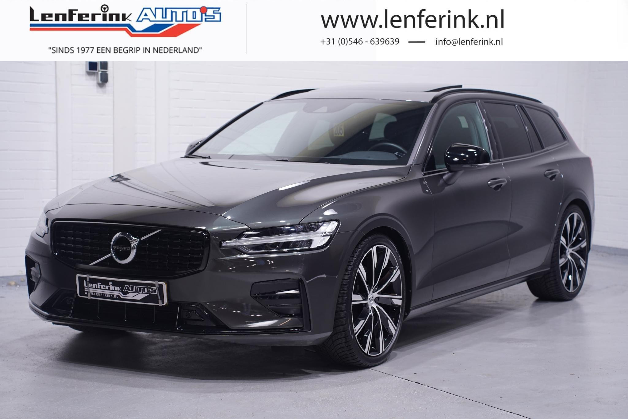 Volvo V60 2.0 B3 R-Design Panodak Stoelverwarming Blackpack 20-inch velgen Leder Memory 1e Eigenaar NAP