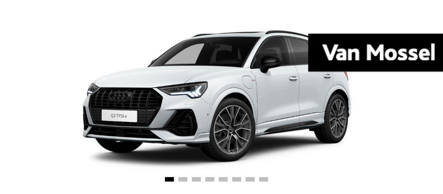 Audi Q3 45 TFSI e S edition 245 PK | S-line | Automaat | Navigatie | 360 Camera | Panoramadak | Trekhaak | Adaptive Cruise Control | SONOS Premium 3D | Stoelverwarming | Virtual Cockpit | LED Matrix | Lichtmetalen velgen | Privacy glass |