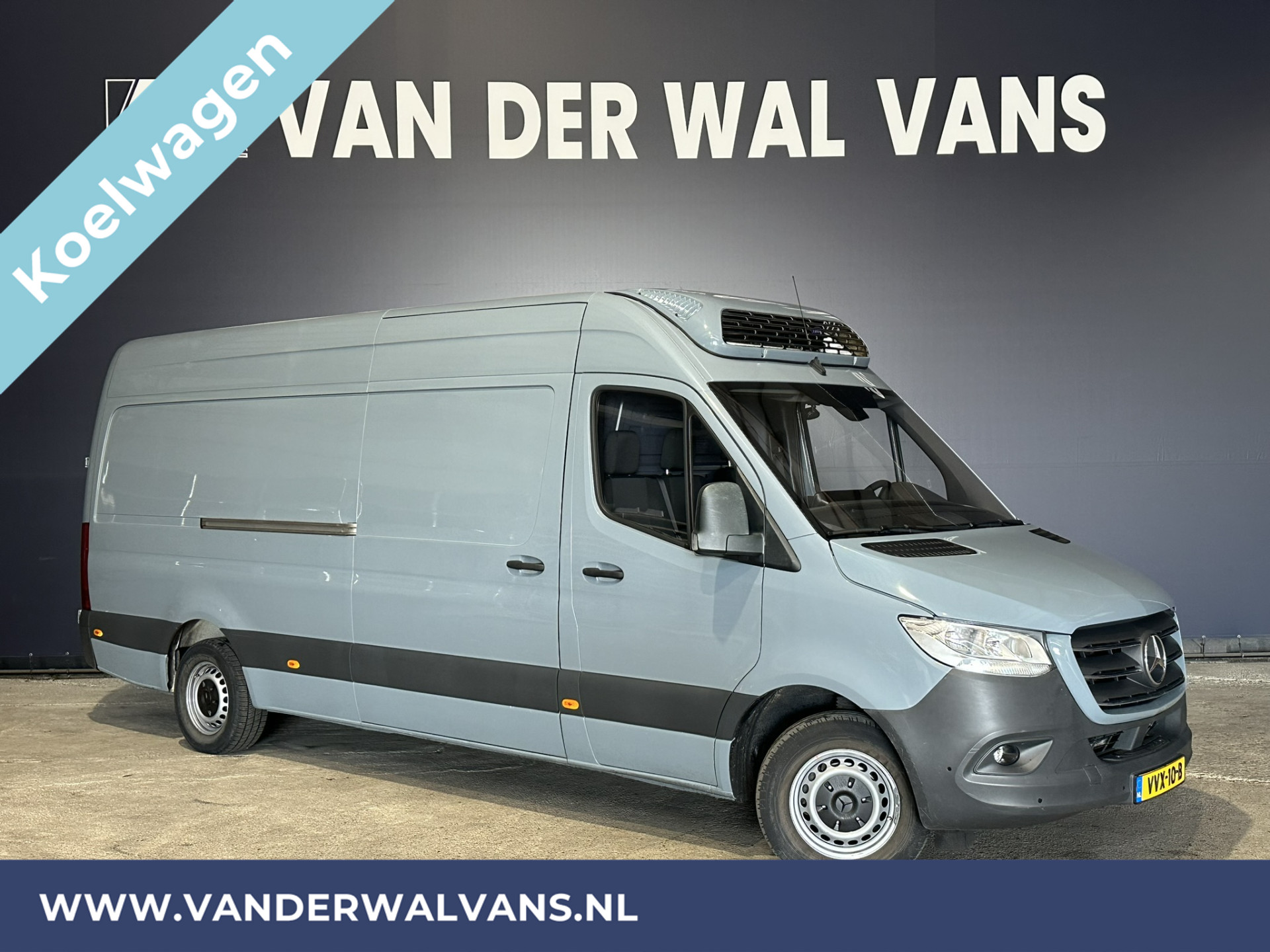 Mercedes-Benz Sprinter 316 CDI 164pk L3H2 Koelwagen **Vleestransport Hangwerk** Euro6 Airco | 2x zijdeur | Camera | Apple Carplay Android Auto, Cruisecontrol, Chauffeursstoel, Parkeersensoren, Bijrijdersbank