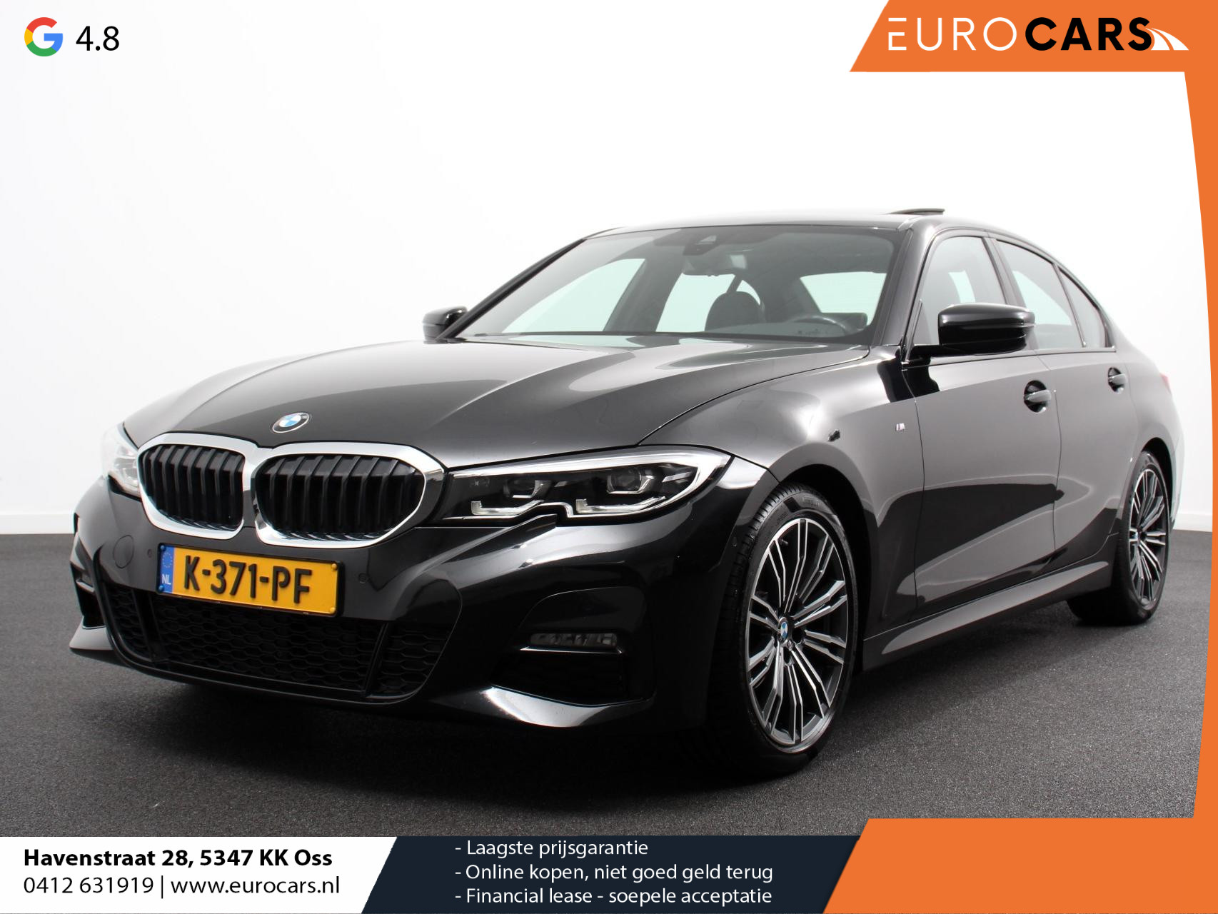 BMW 3 Serie 318i High Executive Edition M-Pakket Clima control Navigatie carplay cruise control lichtmetalen velgen schuifkantel dak PDC rondom