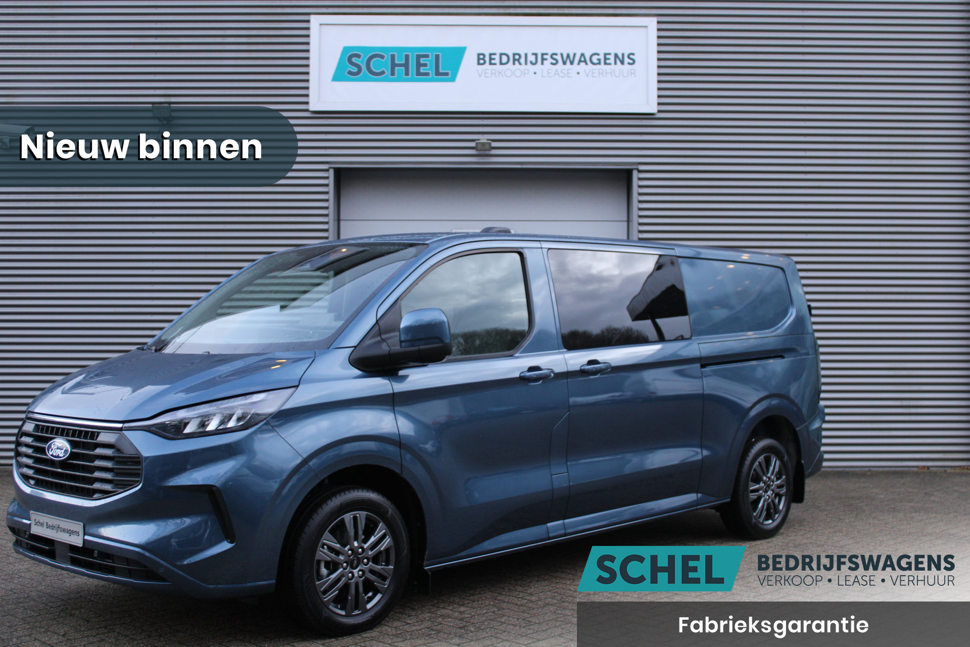 Ford Transit Custom 320 2.0 TDCI L2H1 Limited DC 170pk - Adaptive Cruise - Blind Spot - Navigatie - LED - Stoelverwarming - Rijklaar