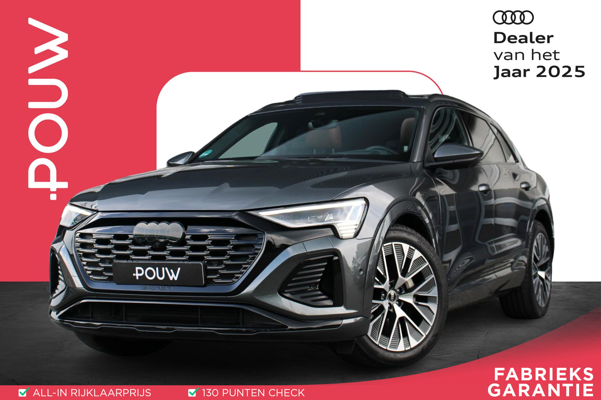Audi Q8 e-tron 55 408pk quattro S Edition 115 kWh | Head-up Display | Bang & Olufsen | Luchtvering | 360* Camera | Panoramadak