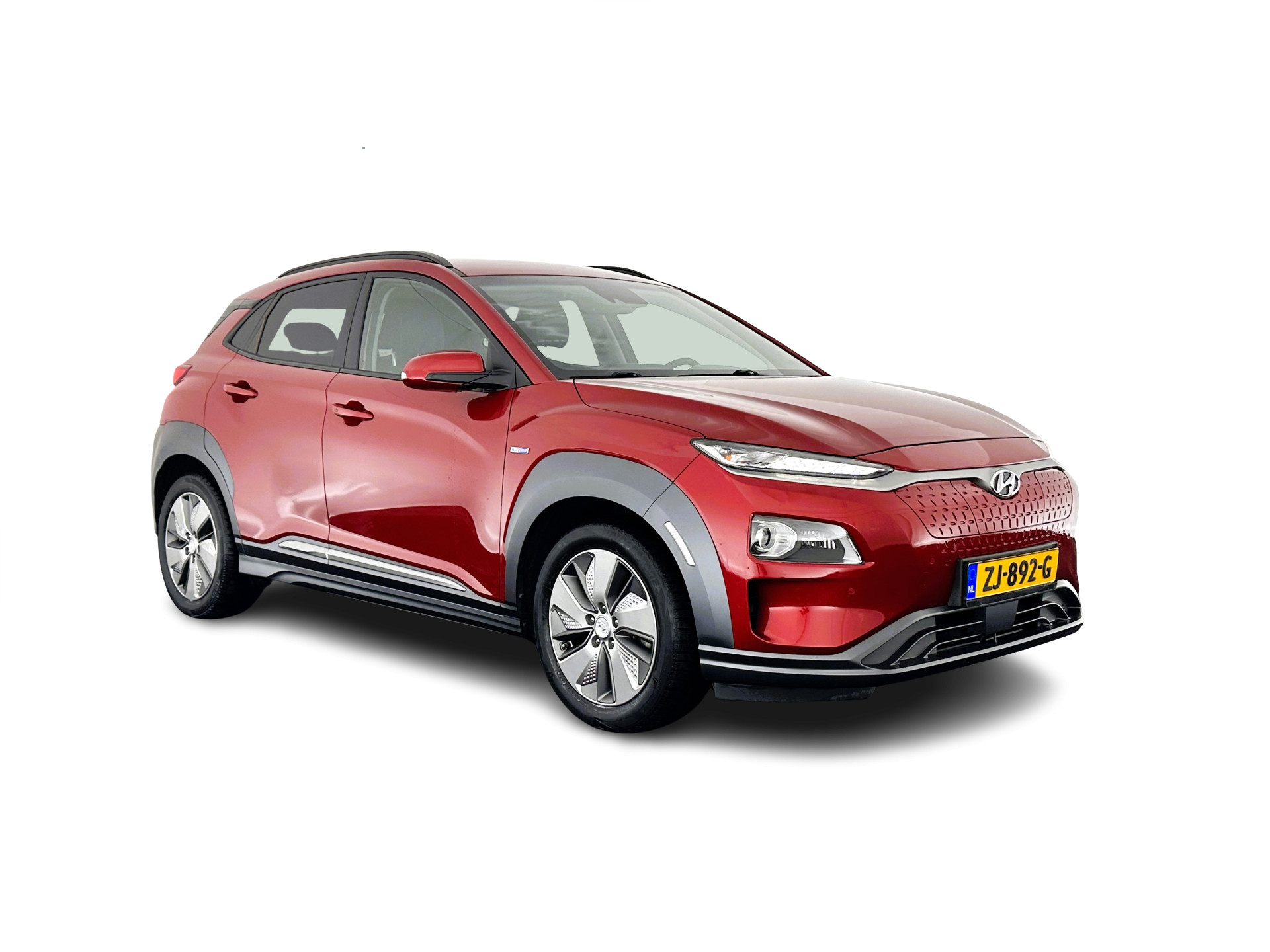 Hyundai Kona EV Premium 64 kWh (INCL-BTW) *FULL-LEATHER | HEAD-UP | FULL-LED | NAVI-FULLMAP | DAB | ADAPTIVE-CRUISE | KRELL-AUDIO | KEYLESS | CAMERA | BLIND-SPOT | LANE-ASSIST | DIGI-COCKPIT | COMFORT-SEATS | 17''ALU*