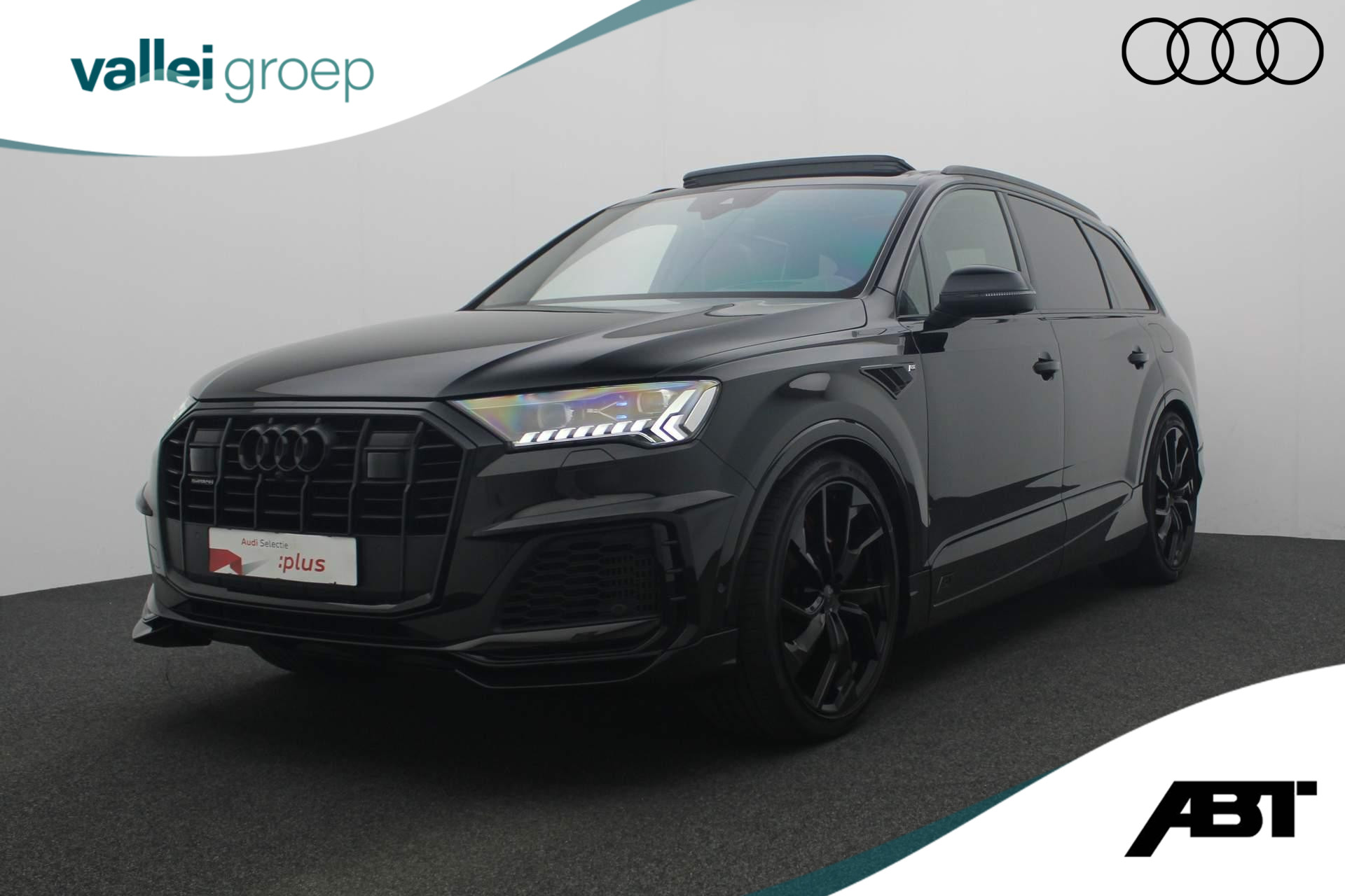 Audi Q7 60 TFSI e 455PK tiptronic quattro Competition ABT | Pano | Trekhaak | Alcantara hemel | Laser LED | B&O | HUD | 360 camera | 22 inch | Softclose