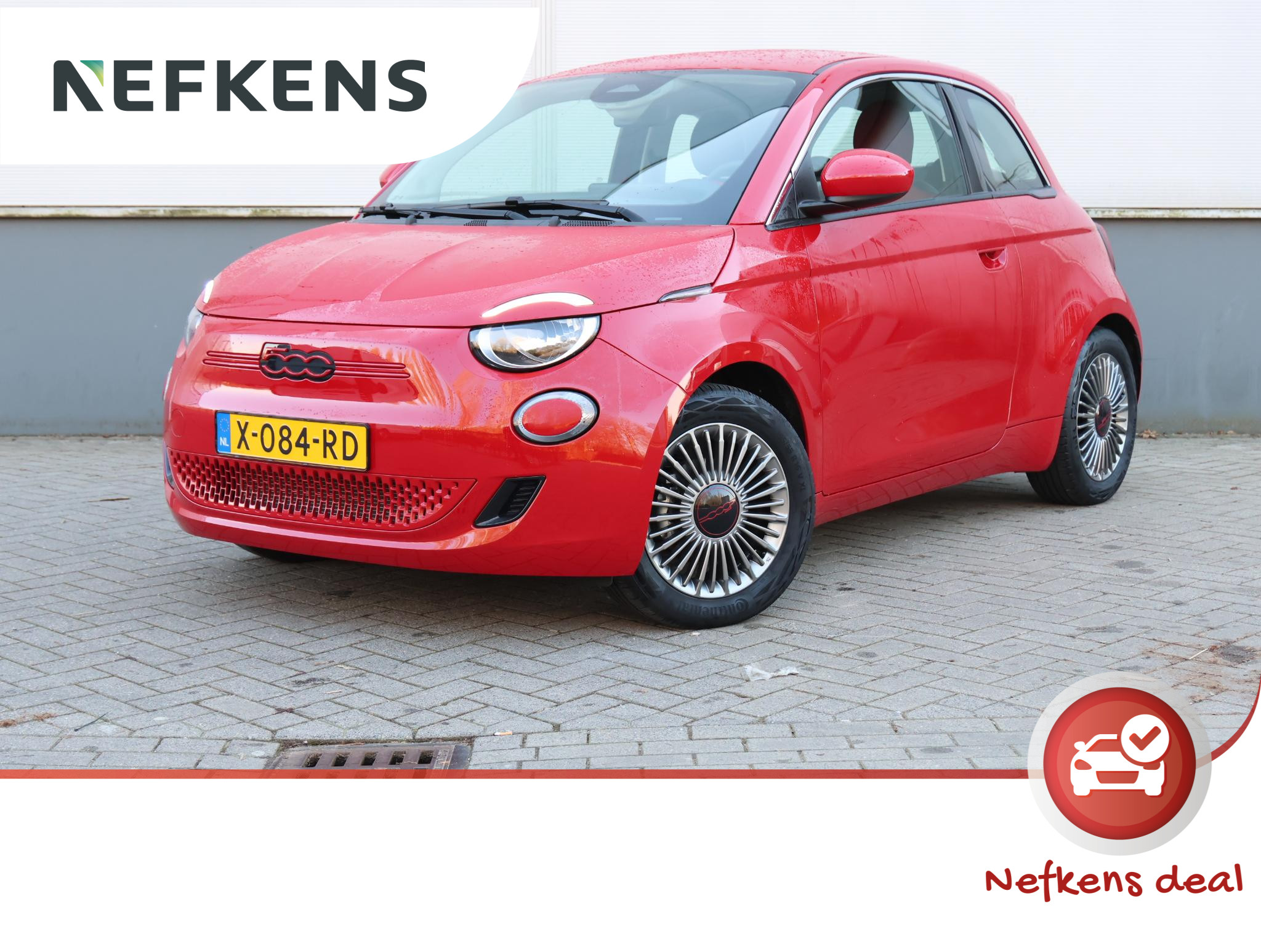 Fiat 500 RED 24 kWh | Achteruitrijcamera | Climate | 7"scherm | AppleCarplay | FULL LED