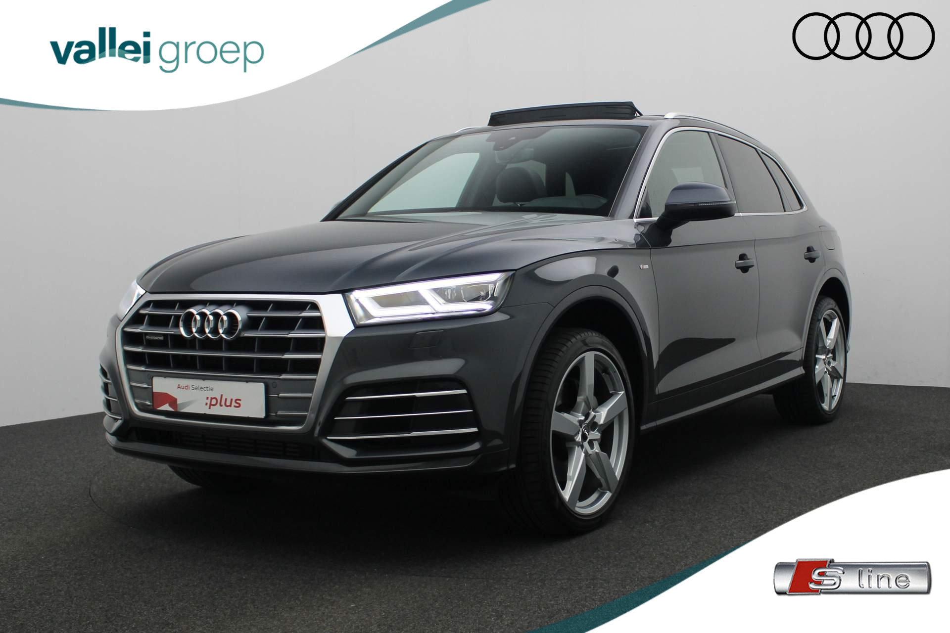 Audi Q5 50 TFSI e 299PK S-tronic quattro S edition / S-Line | Pano | Matrix LED | Stoel-/achterbankverwarming | Camera | Navi | Apple Carplay / Android Auto | Keyless