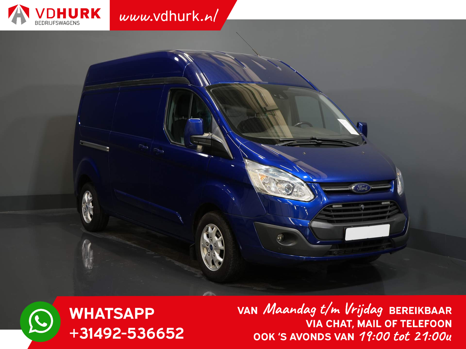Ford Transit Custom 2.2 TDCI 155 pk L2H2 Limited Inrichting/ Stoelverw./ Cruise/ Camera/ 2.8t Trekverm./ BUSCAMPER?
