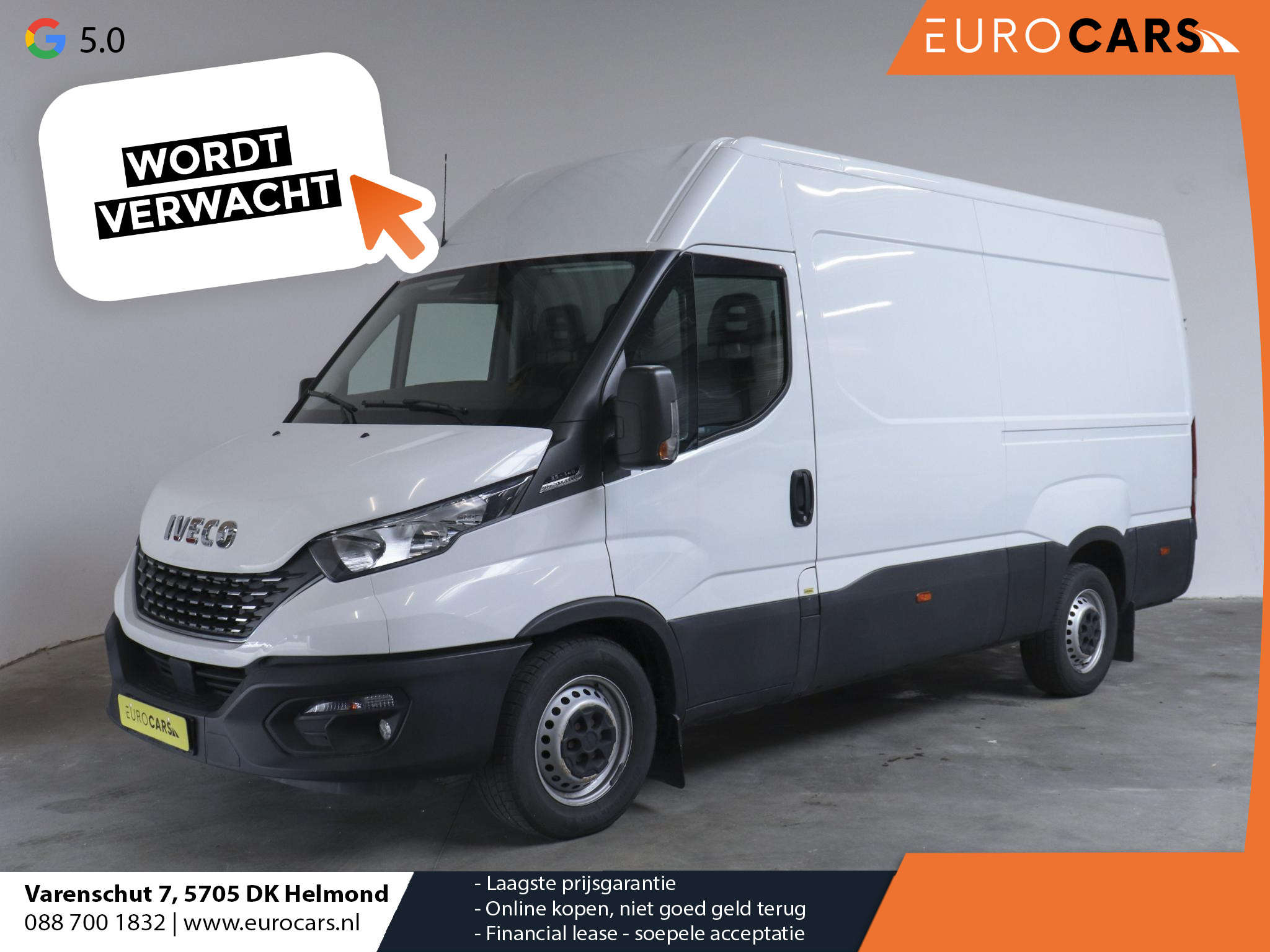 Iveco Daily 35S14 140PK L2H2 Automaat Climate Control Cruise Control Bluetooth Trekhaak Trekgewicht 3500kg